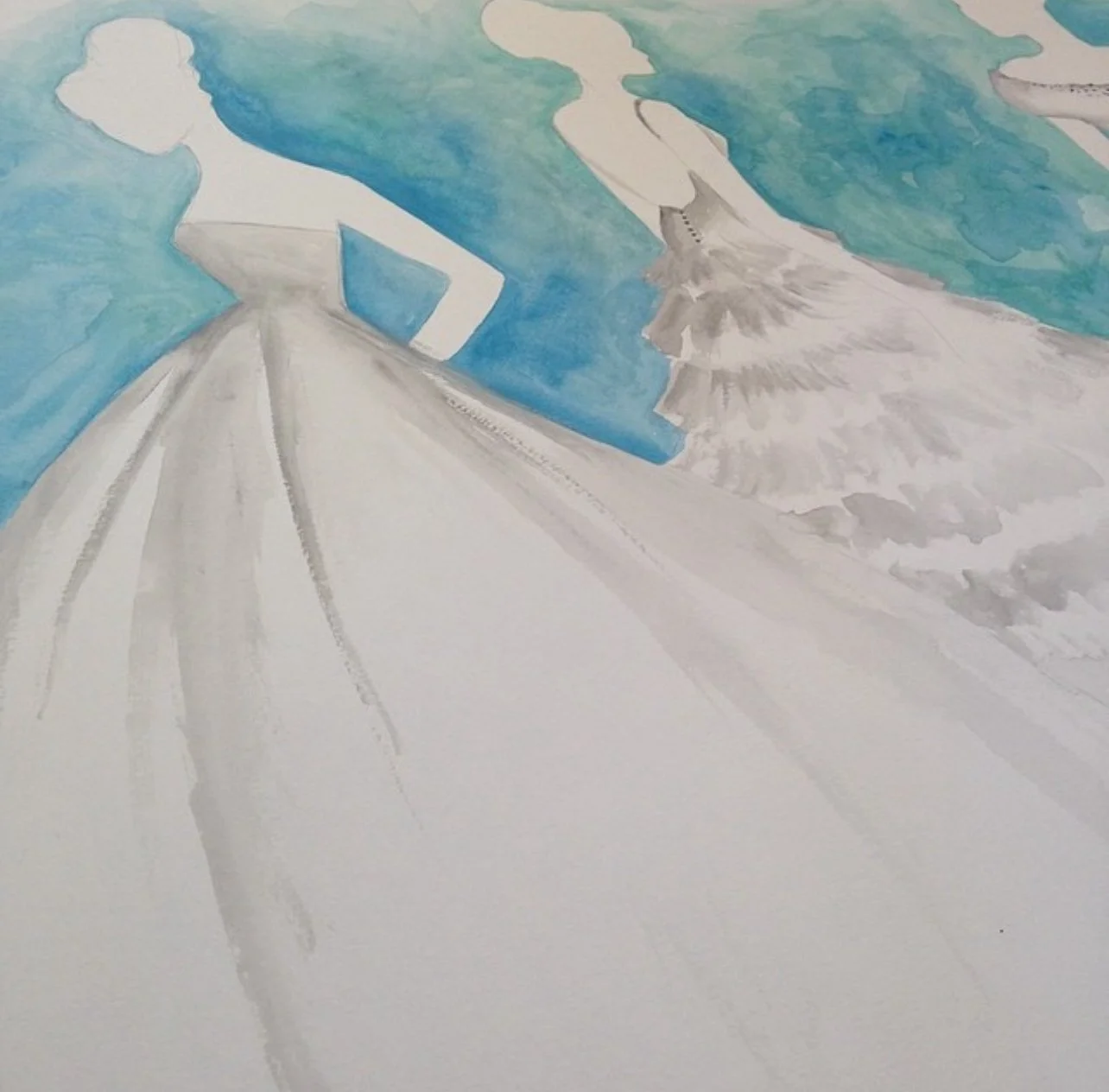 Large Fashion Illustration by Carrie Beth