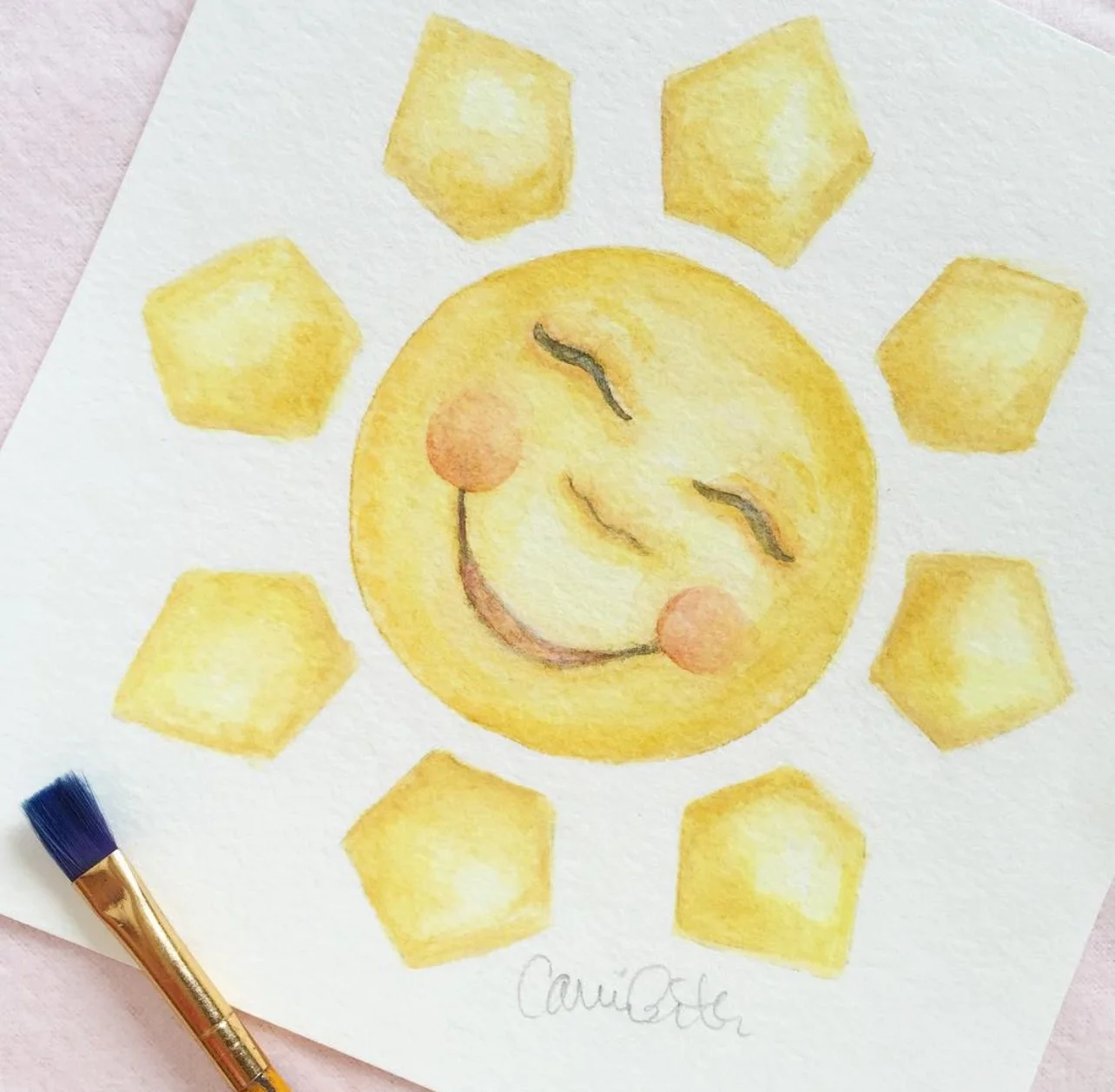 Sunshine Illustration by Carrie Beth