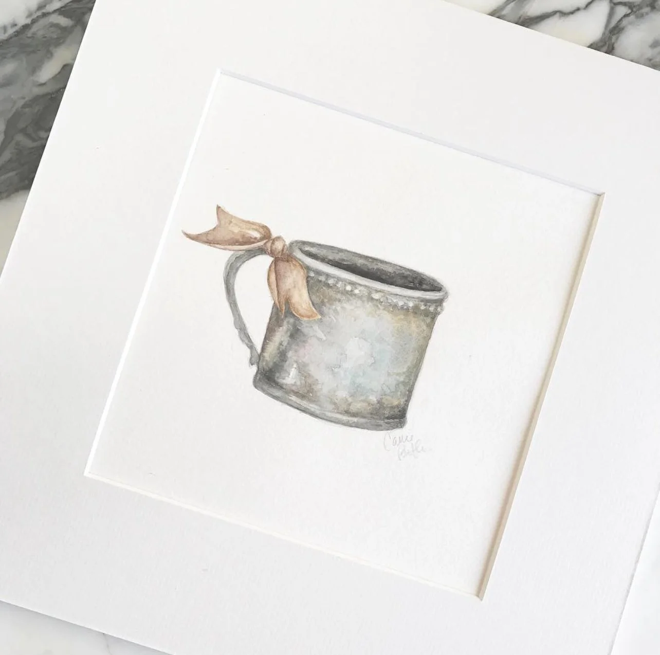 Silver Cup Illustration by Carrie Beth