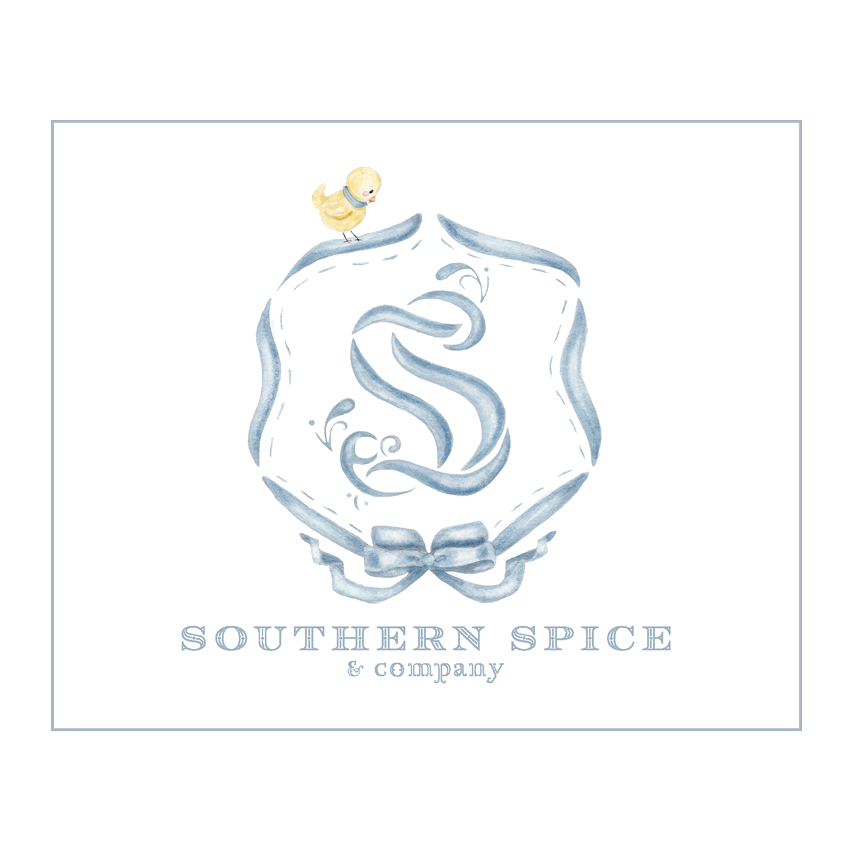 A custom logo created by Carrie Beth Champion. This design features hand painted watercolor with graphic design typography. Carrie Beth utilized Adobe Indesign, Illustrator and Photoshop with her hand painted artwork. 