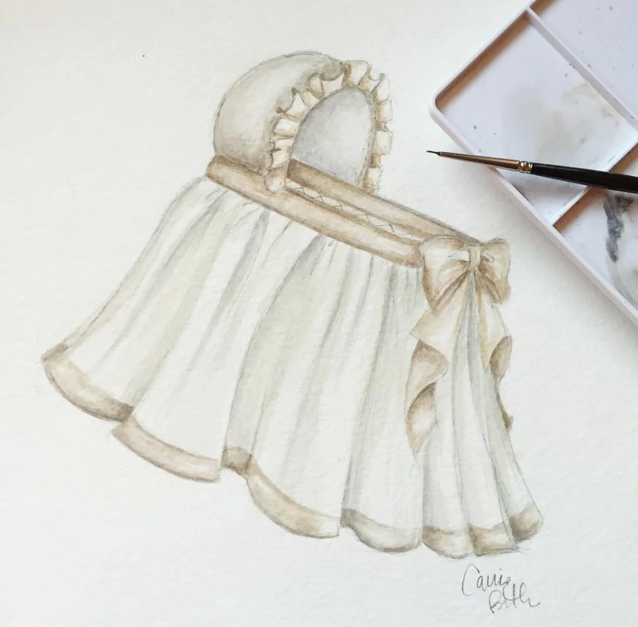 Bombay Bassinet Illustration by Carrie Beth