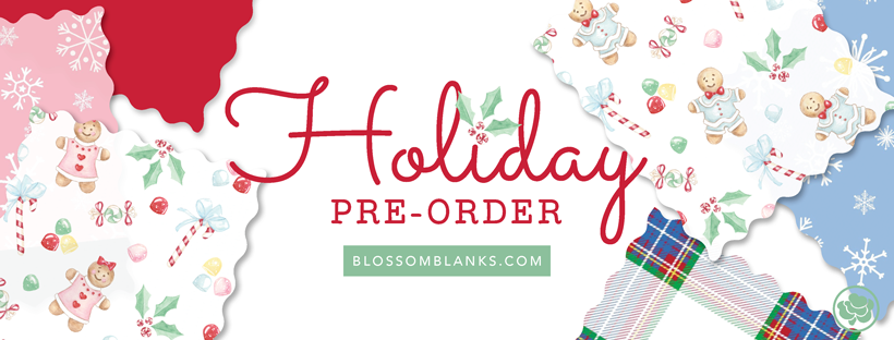 Blossom Blanks Holiday Banner by Carrie Beth