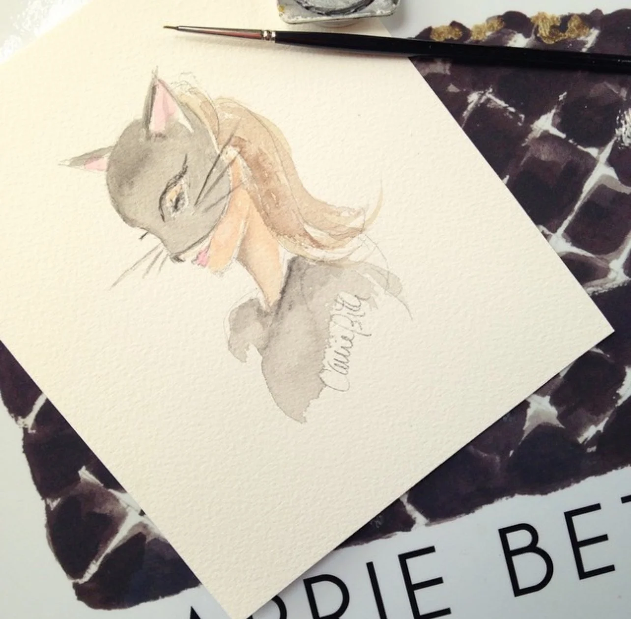 Halloween Girl Illustration by Carrie Beth