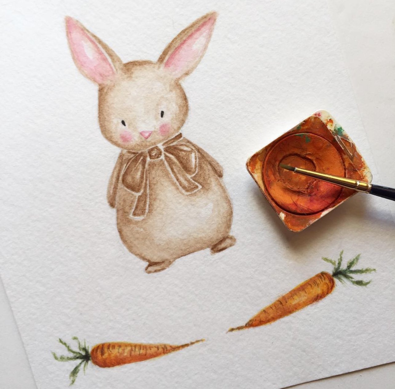 Boo Boo Bunny Illustration by Carrie Beth