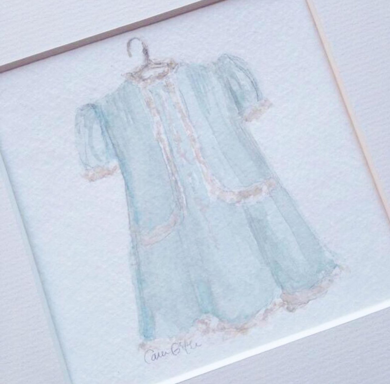 Grace Heirloom Dress Illustration by Carrie Beth