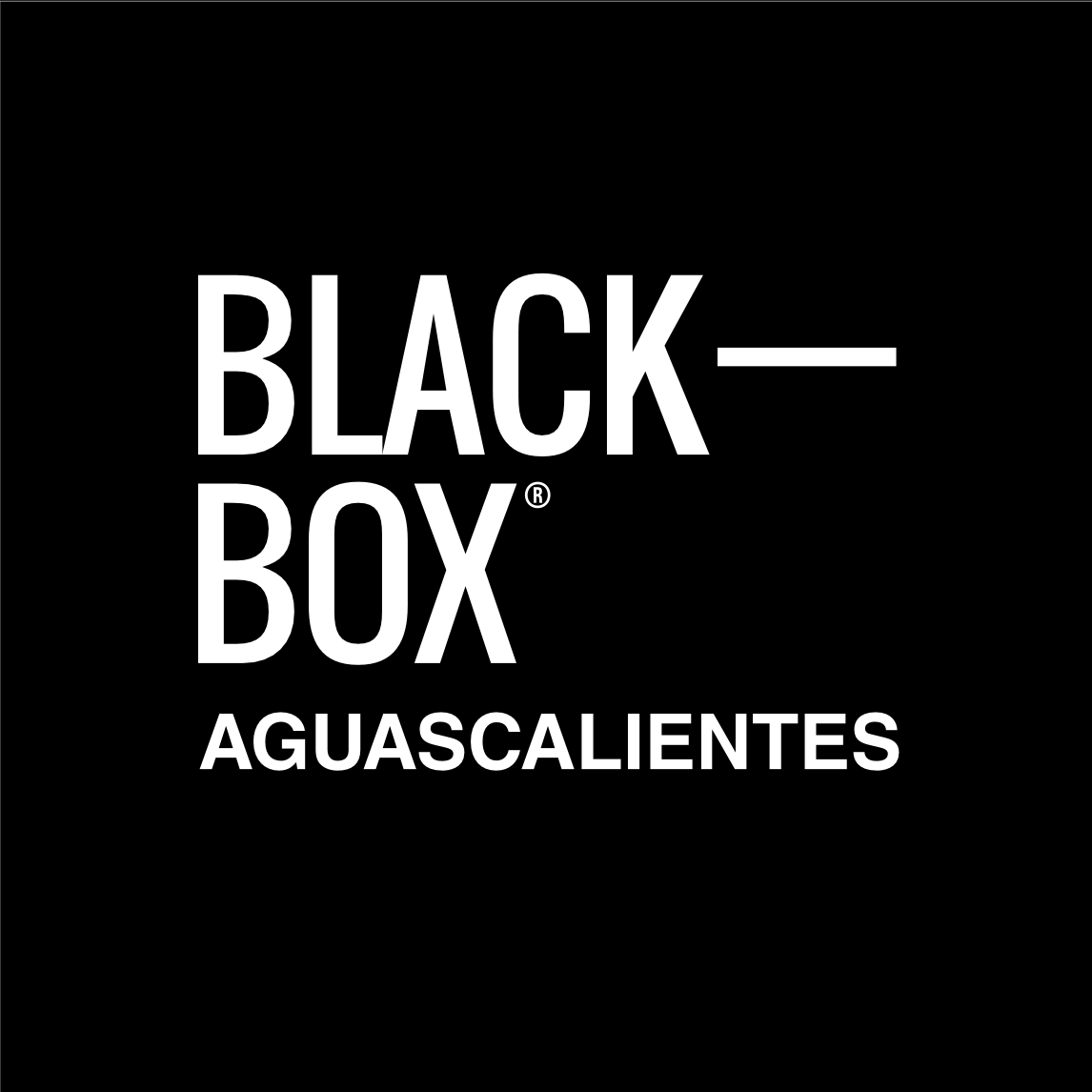 Black Box Aguascalientes logo with white text on a black background.