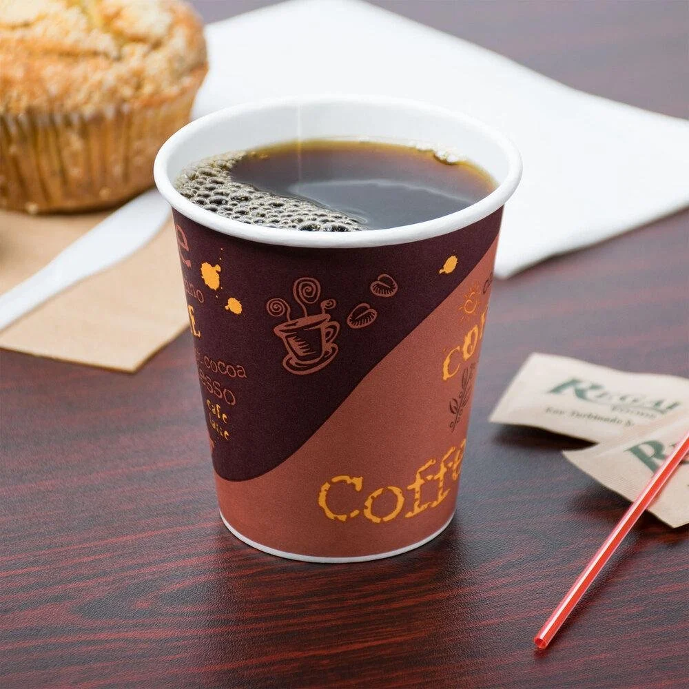 10 oz Printed Paper Coffee Cups (1000/Case)