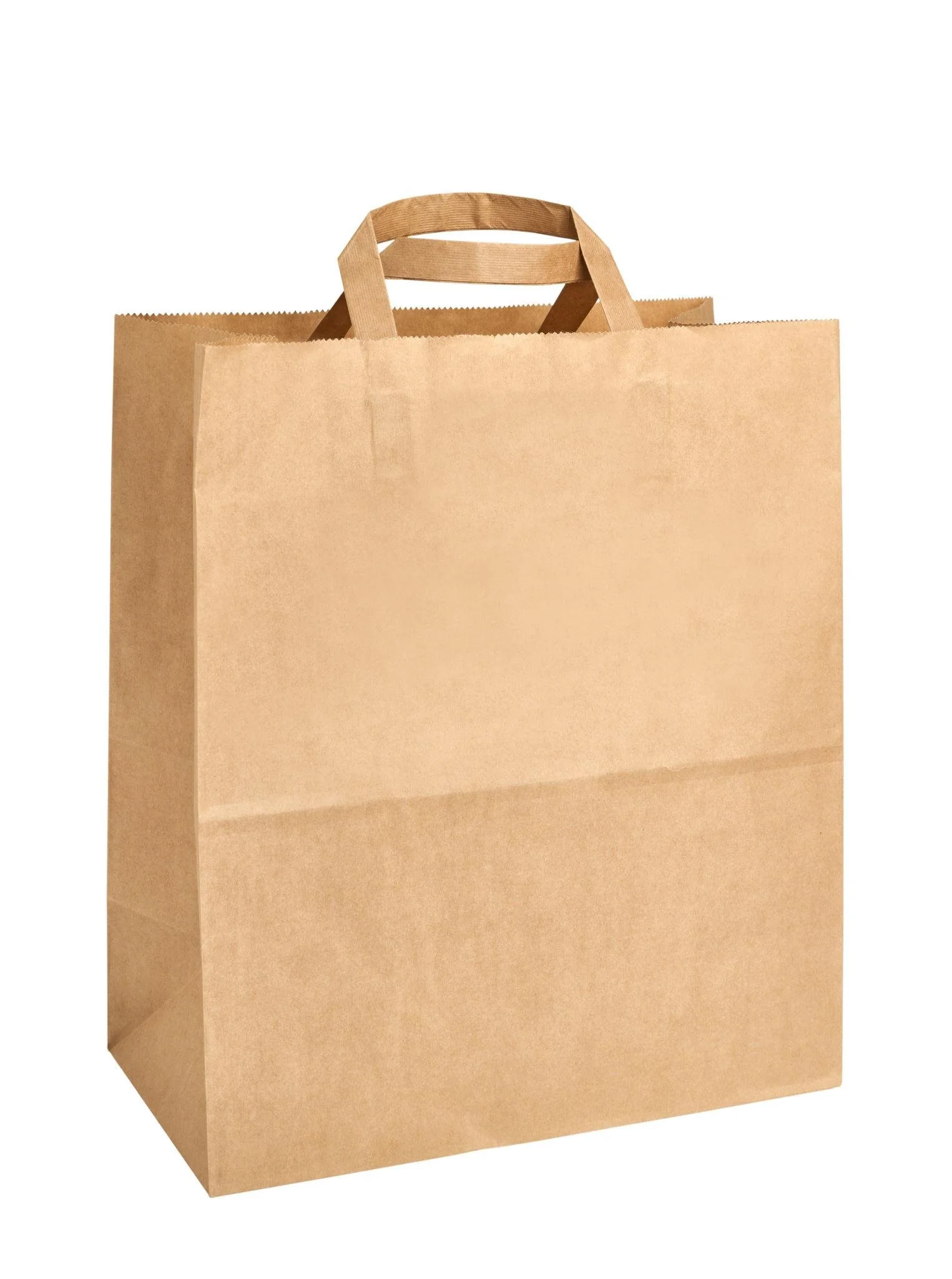 Kraft Paper Shopping Bags 13" x 7" x 17" (500/Case)