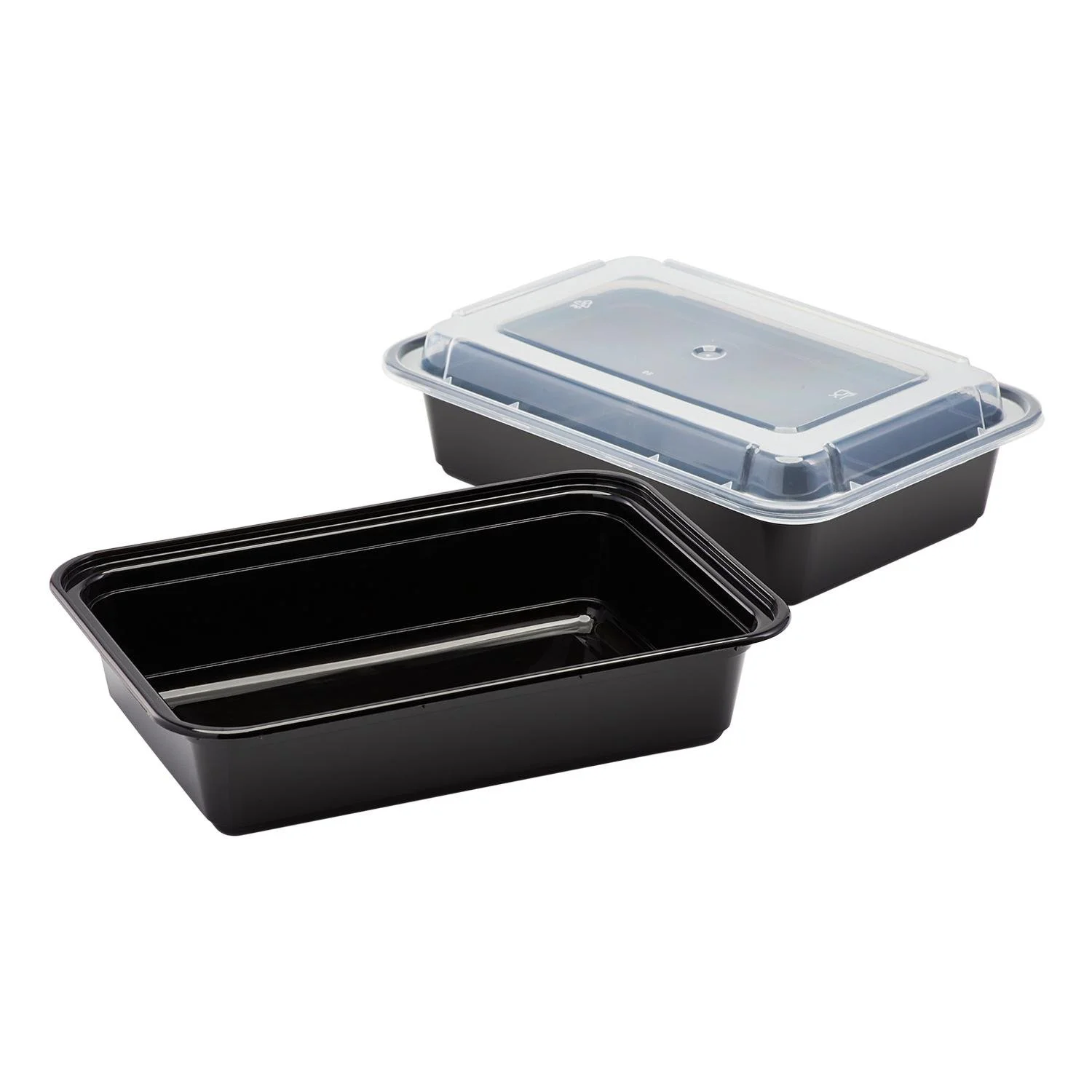 8" x 6" Oblong Deep Microwave Containers (150/Case Combo)