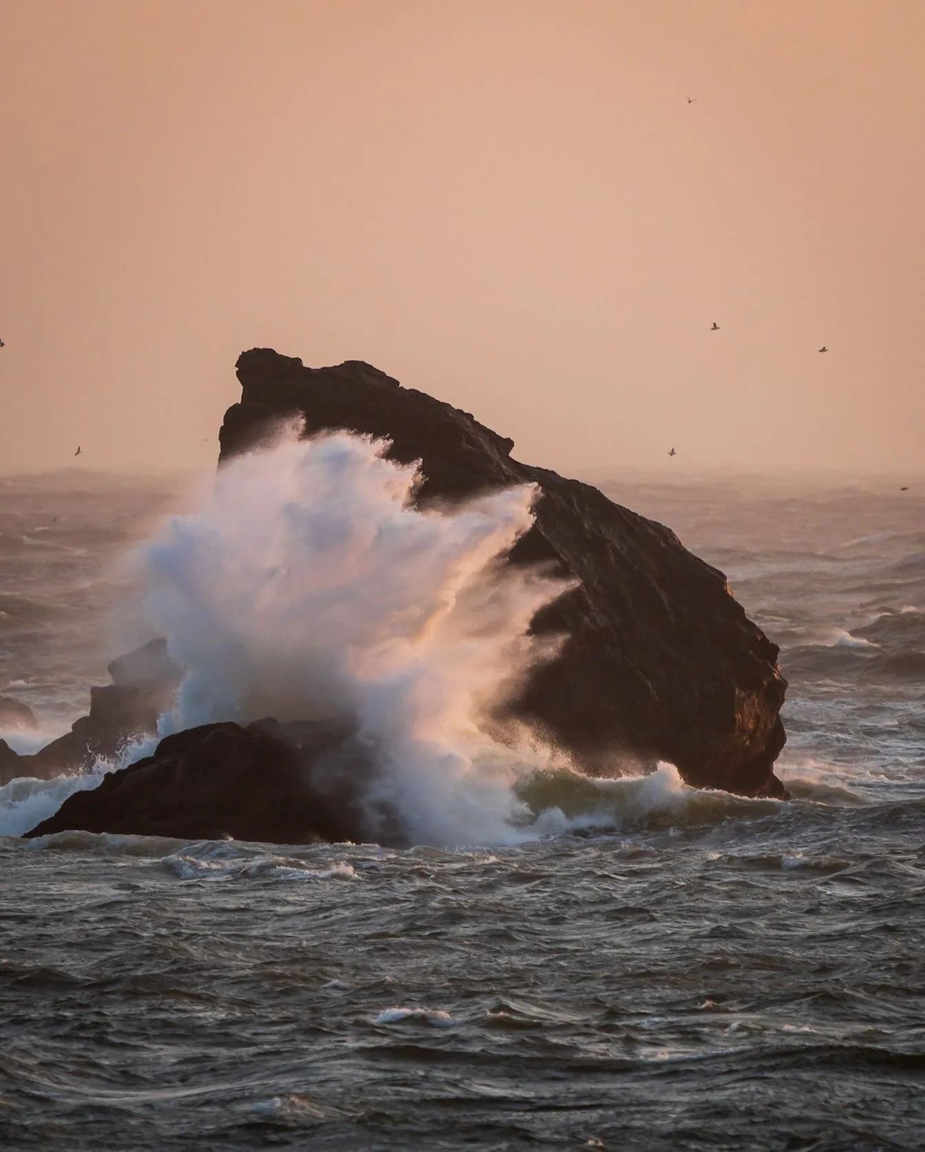 Some 30 years ago I lived for a short time along this particular beach. I have never seen it so angry as it was this day! The wind was howling at 60+ mph turning the ocean, and everything around it into a torrent of energy. Never underestimate the co