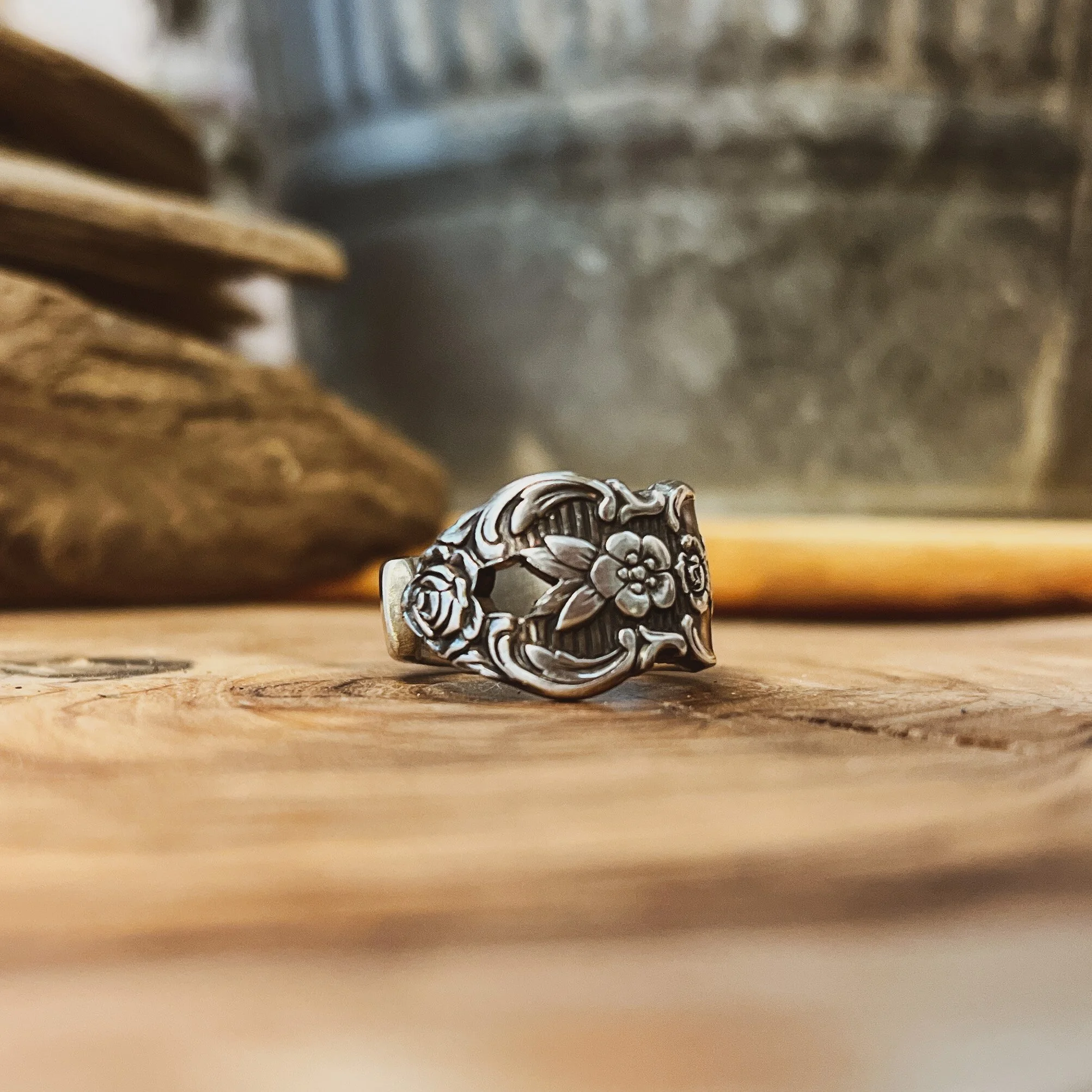 M7 Trading Post | M7 | Spoon Rings | Silverplate Spoon Rings | Handmade Jewelry | Idaho Falls