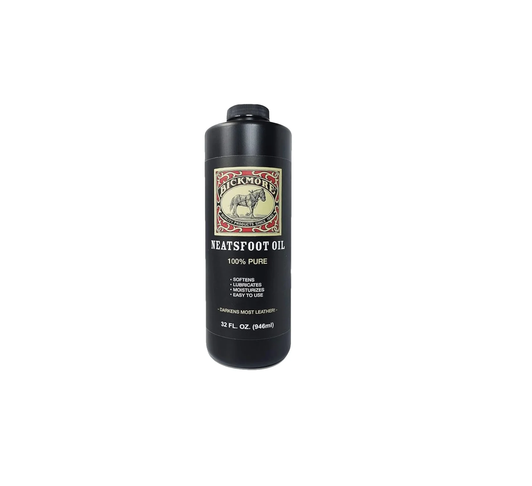 M7 Trading Post recommended Bickmore 100% pure neatsfoot oil for conditioning leather boots, saddles, and natural wood finishes.