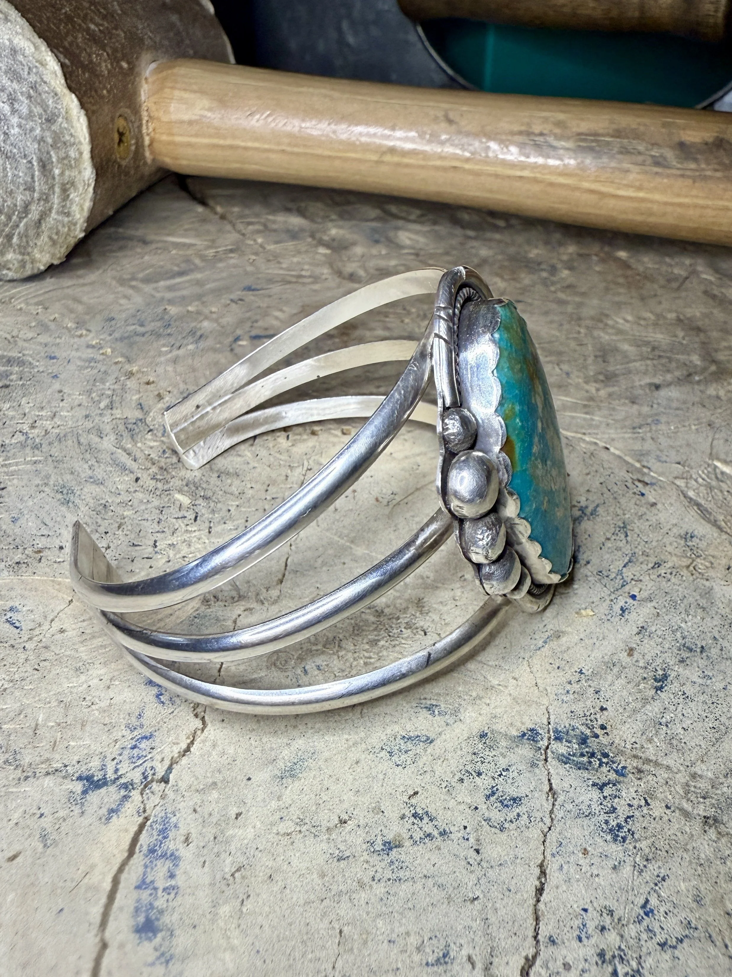 M7 Trading Post | M7 | Sleeping Beauty Turquoise | Turquoise Cuff | Handmade Jewelry | Authentic Turquoise Jewelry