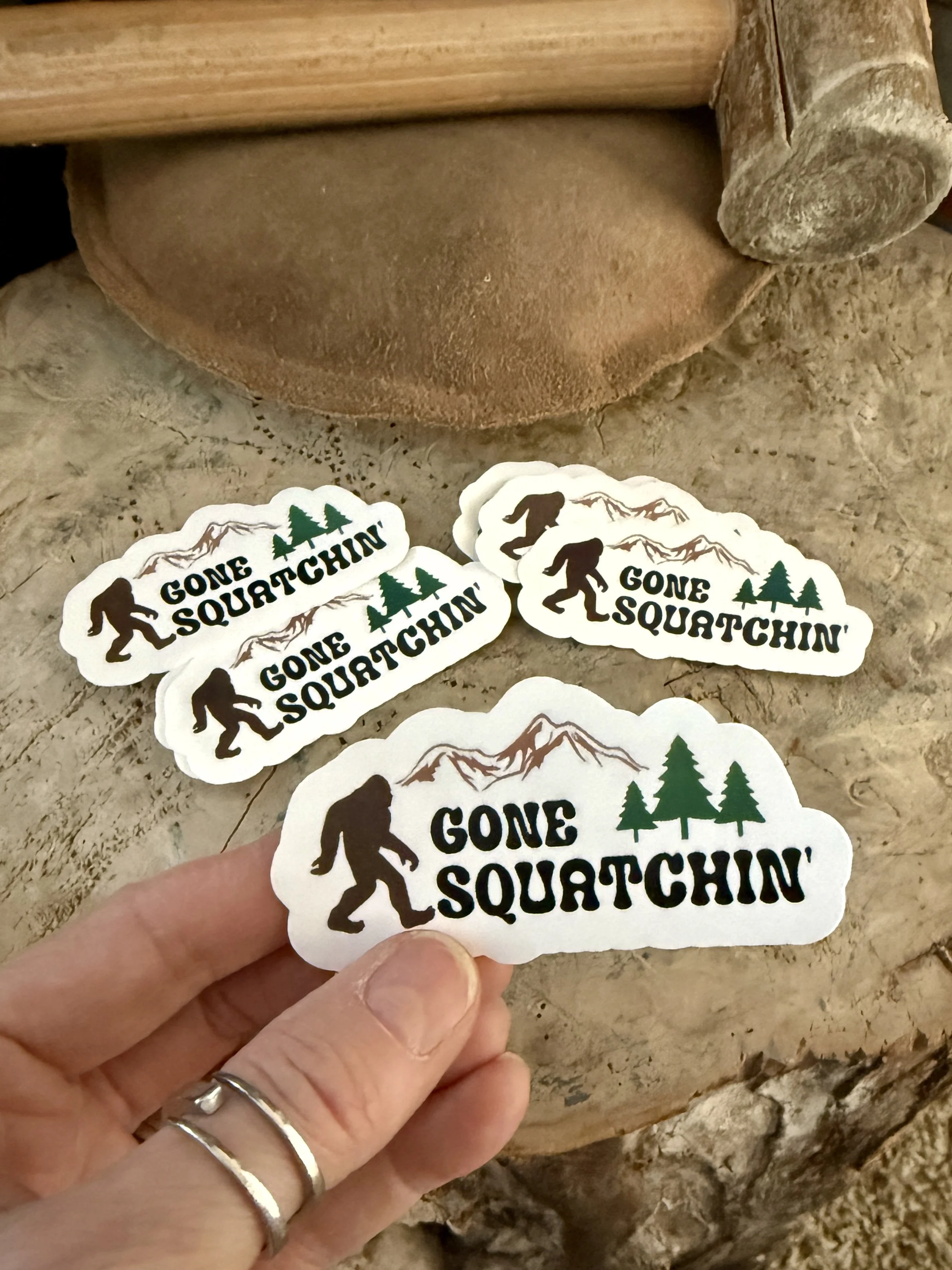 M7 Trading Post | M7 | Gone Squatchin Sticker | Sticker | Sasquatch Sticker | Water Bottle Sticker | Laptop Sticker