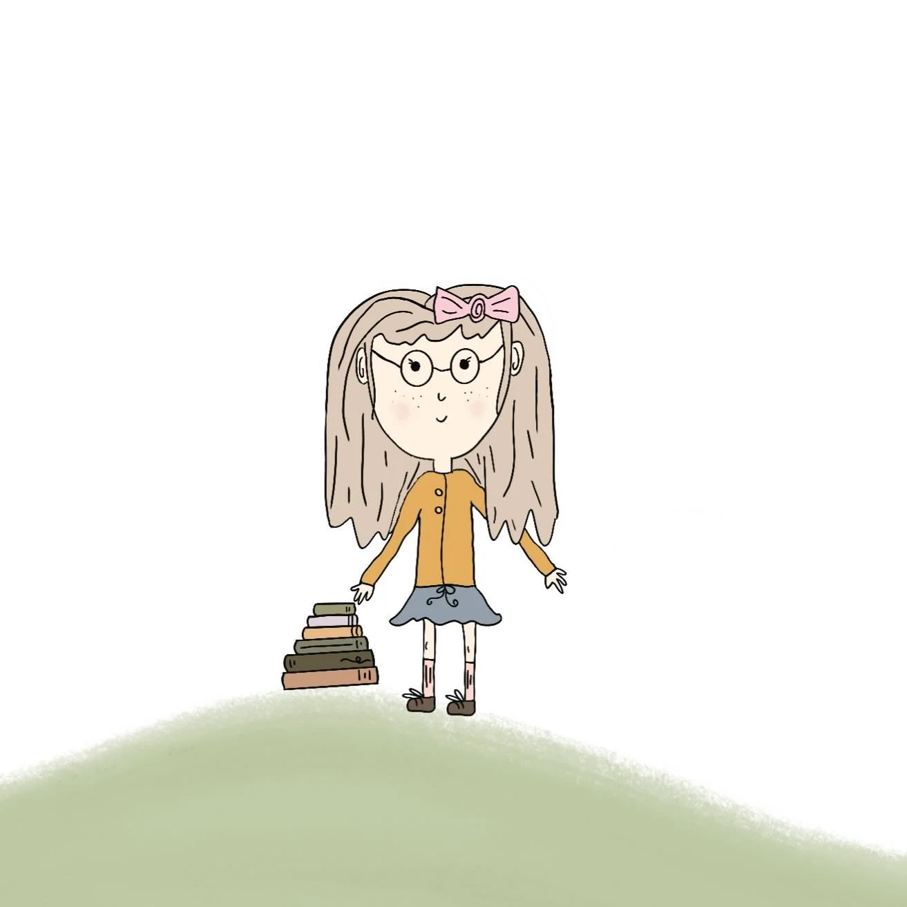 For the love of books ♡  #illustrations # #saturdayplay #zadykalayaking #authorillustrator