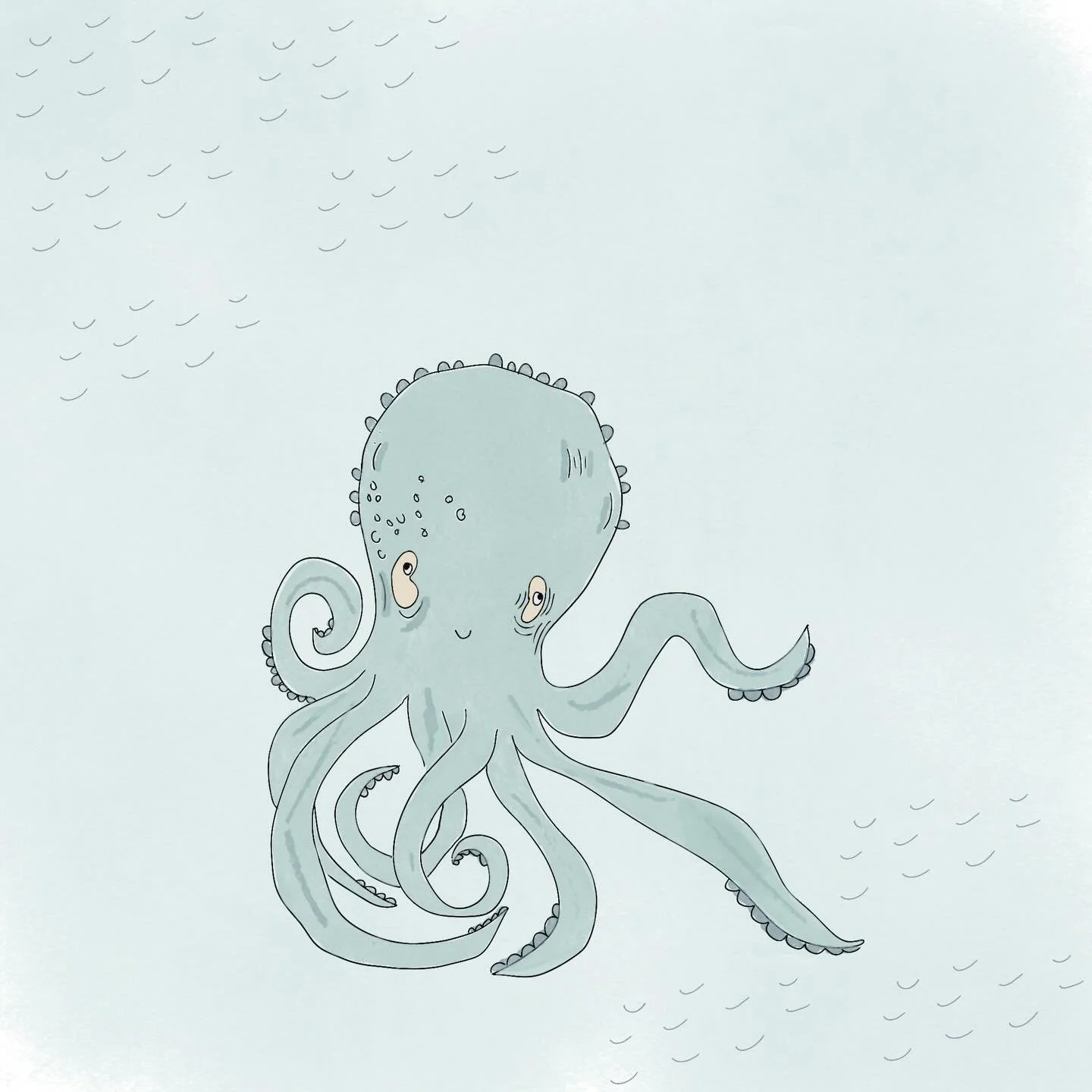 Under the sea 🌊 loving this project! #illustrations #underthesea #zadykalayaking #authorillustrator