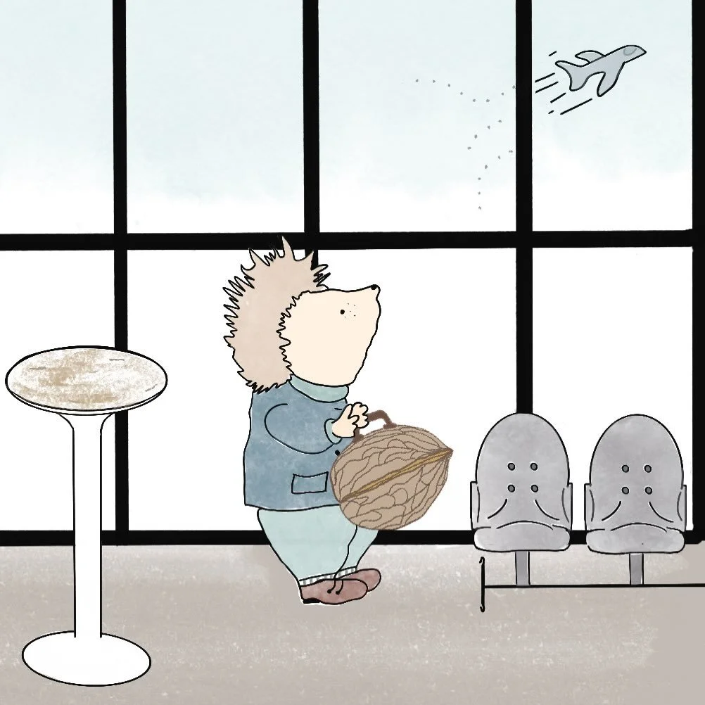 Happy&rsquo;s story is coming to life 🧳 #wip #travel #illustrator #childrensbooksofinstagram