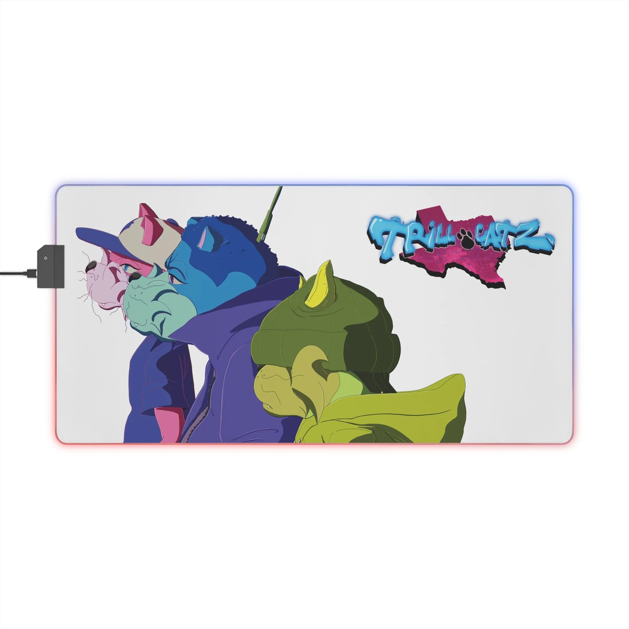 Trillcatz LED gaming desk mat