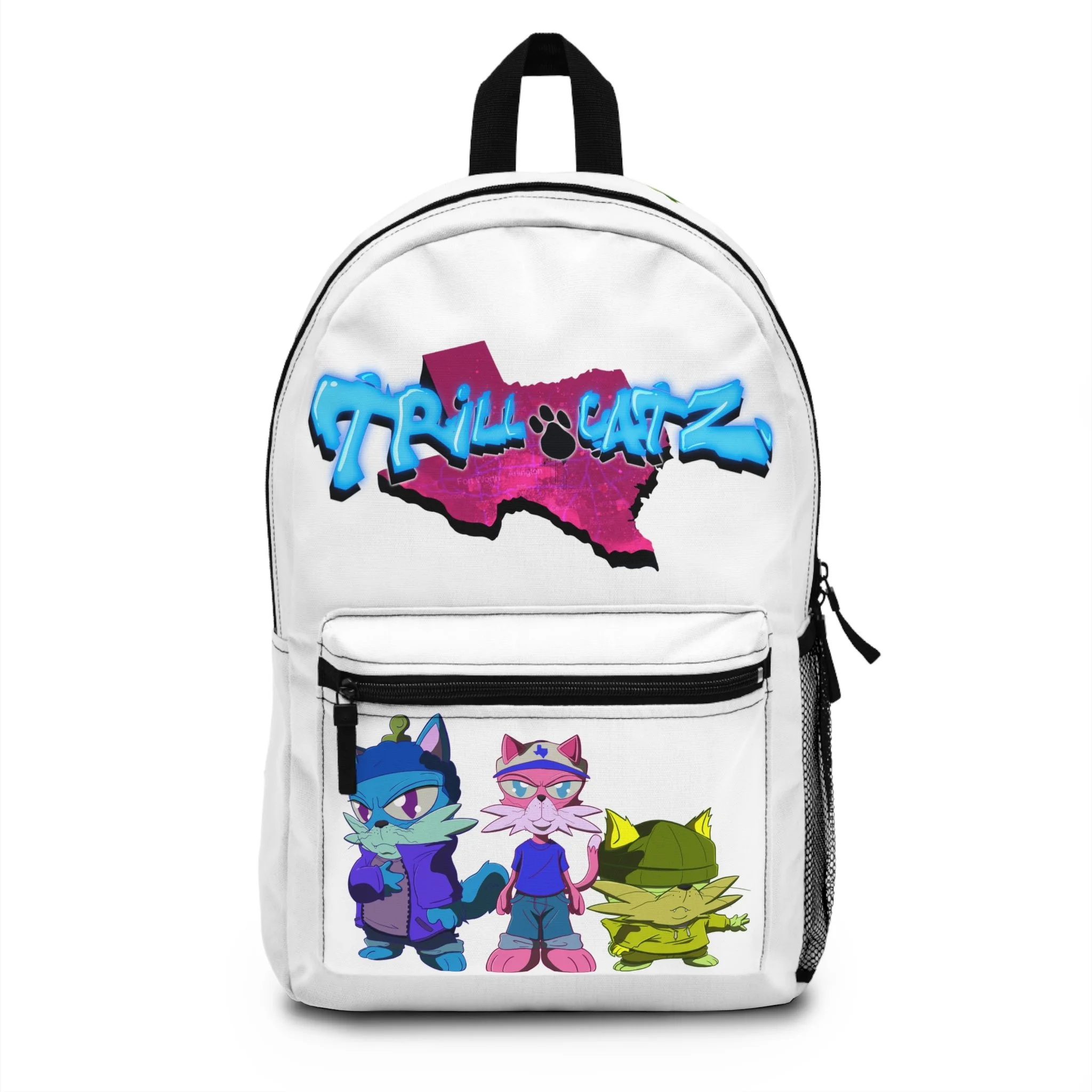 Trillcatz graffiti chibi backpack