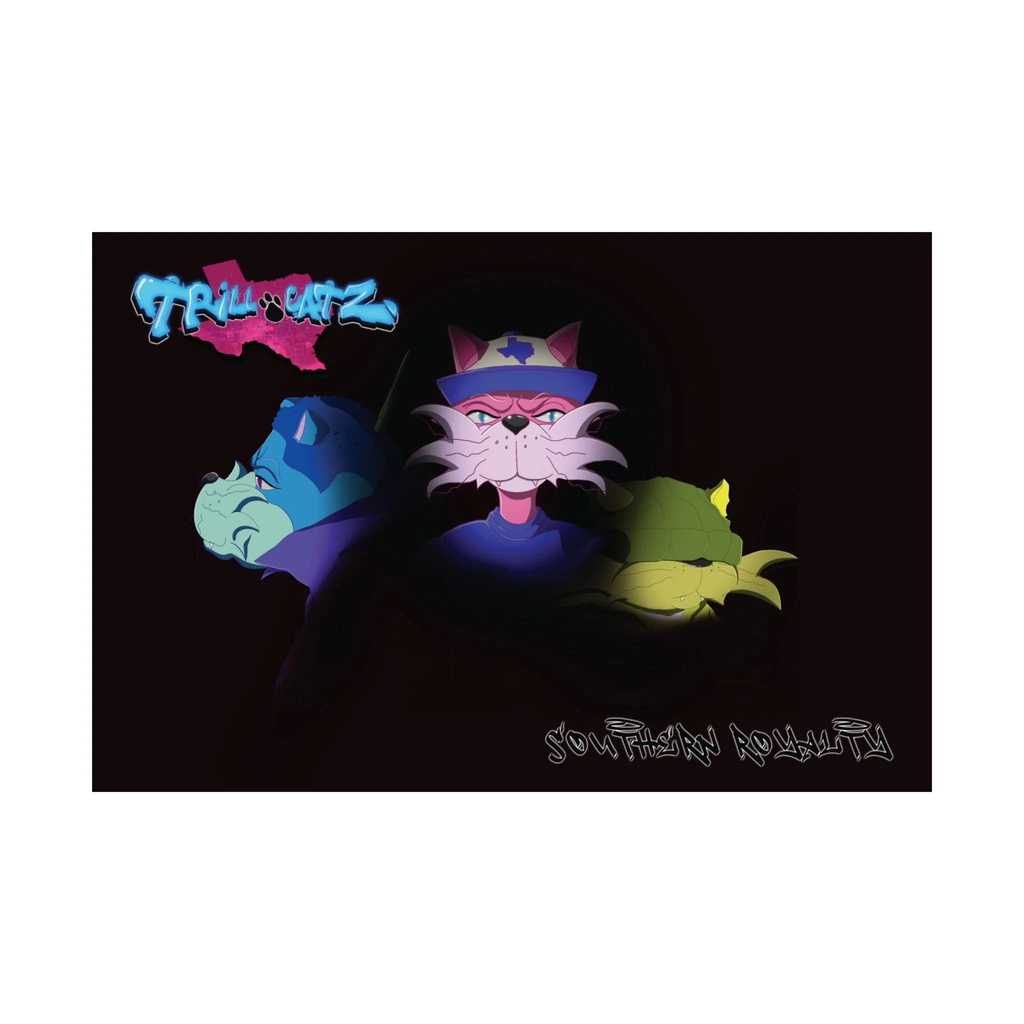 Trillcatz Southern Royalty un framed poster