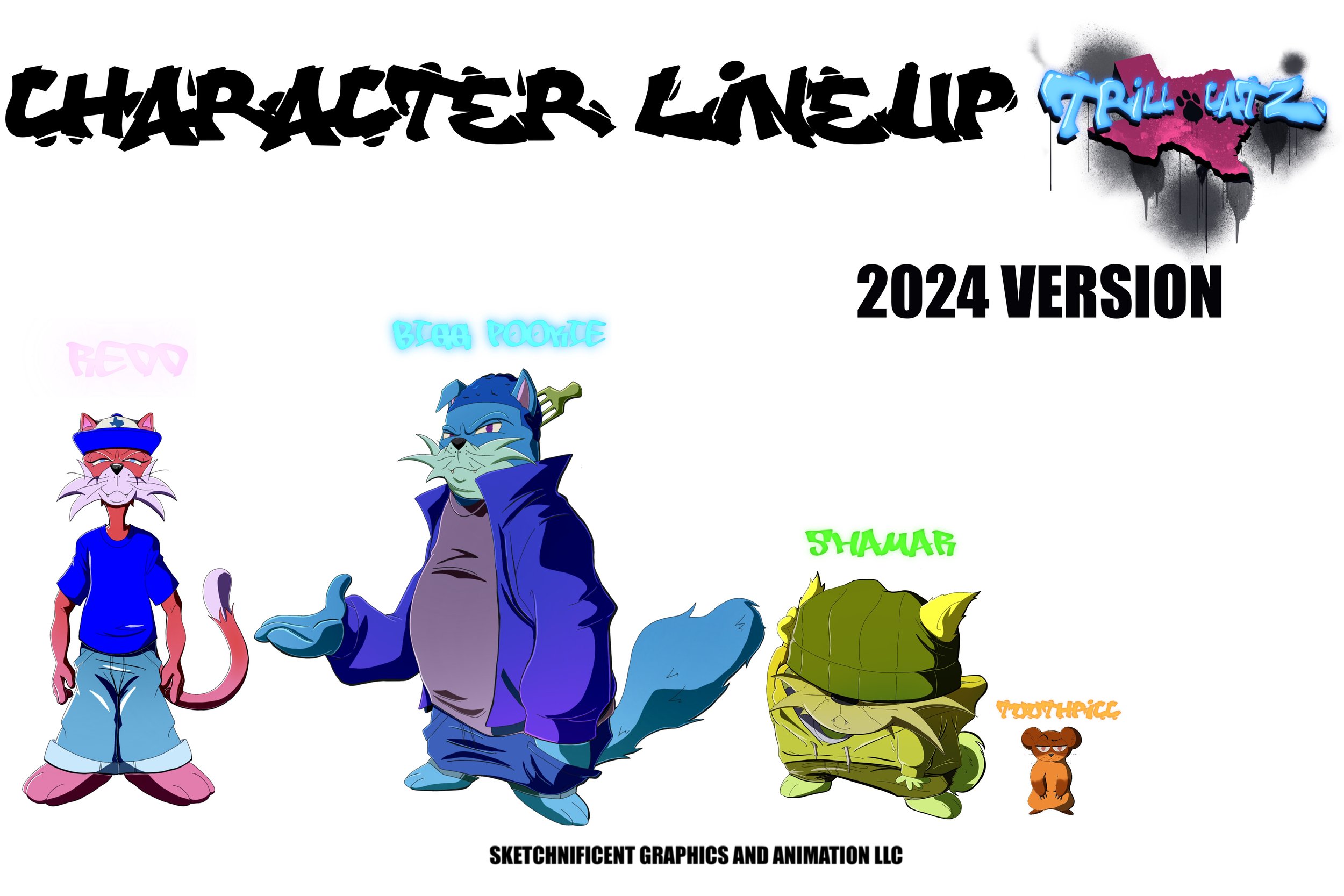 Character lineup 2024 version