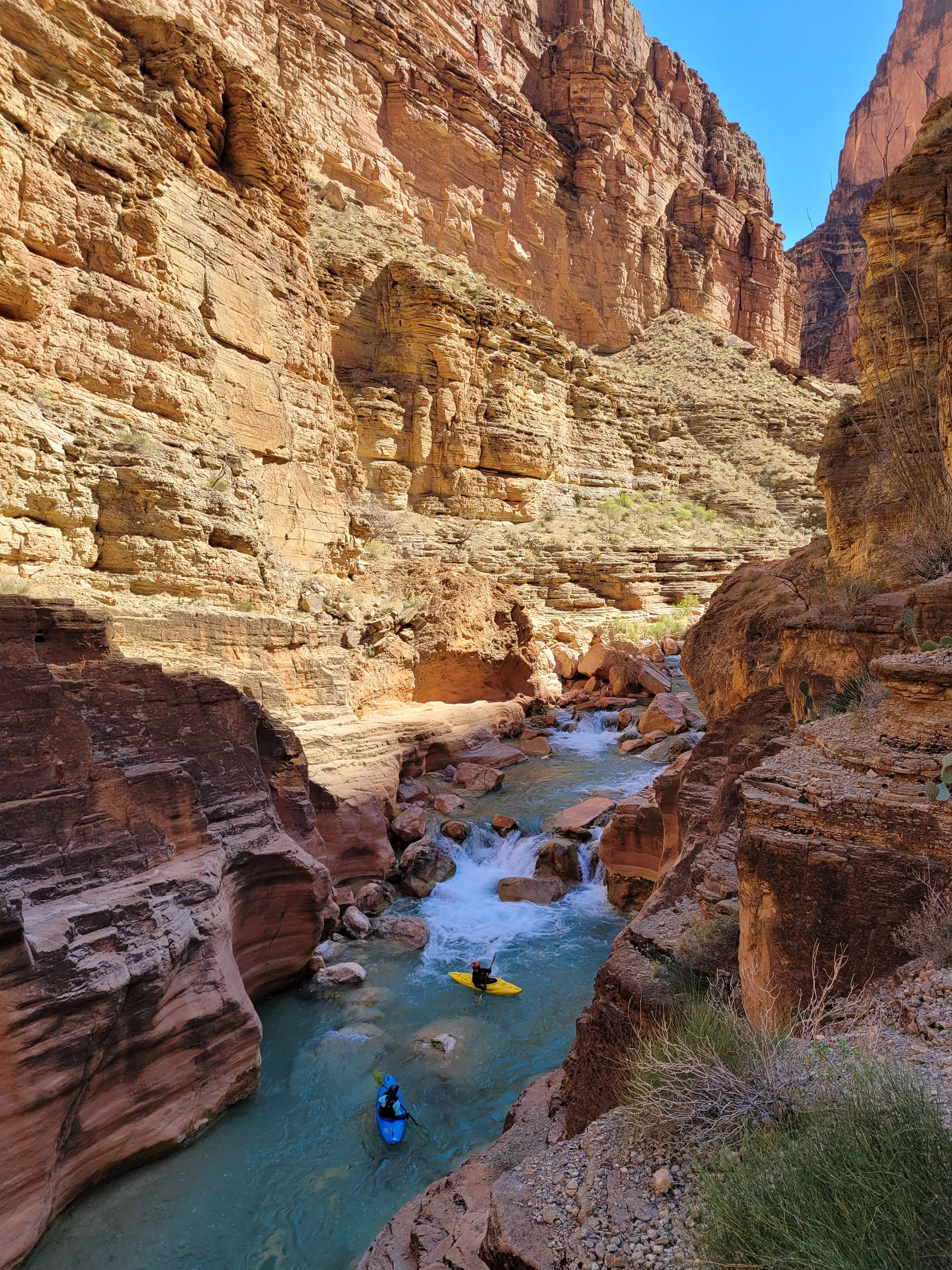 kayakers in Havasu Creek Arizona