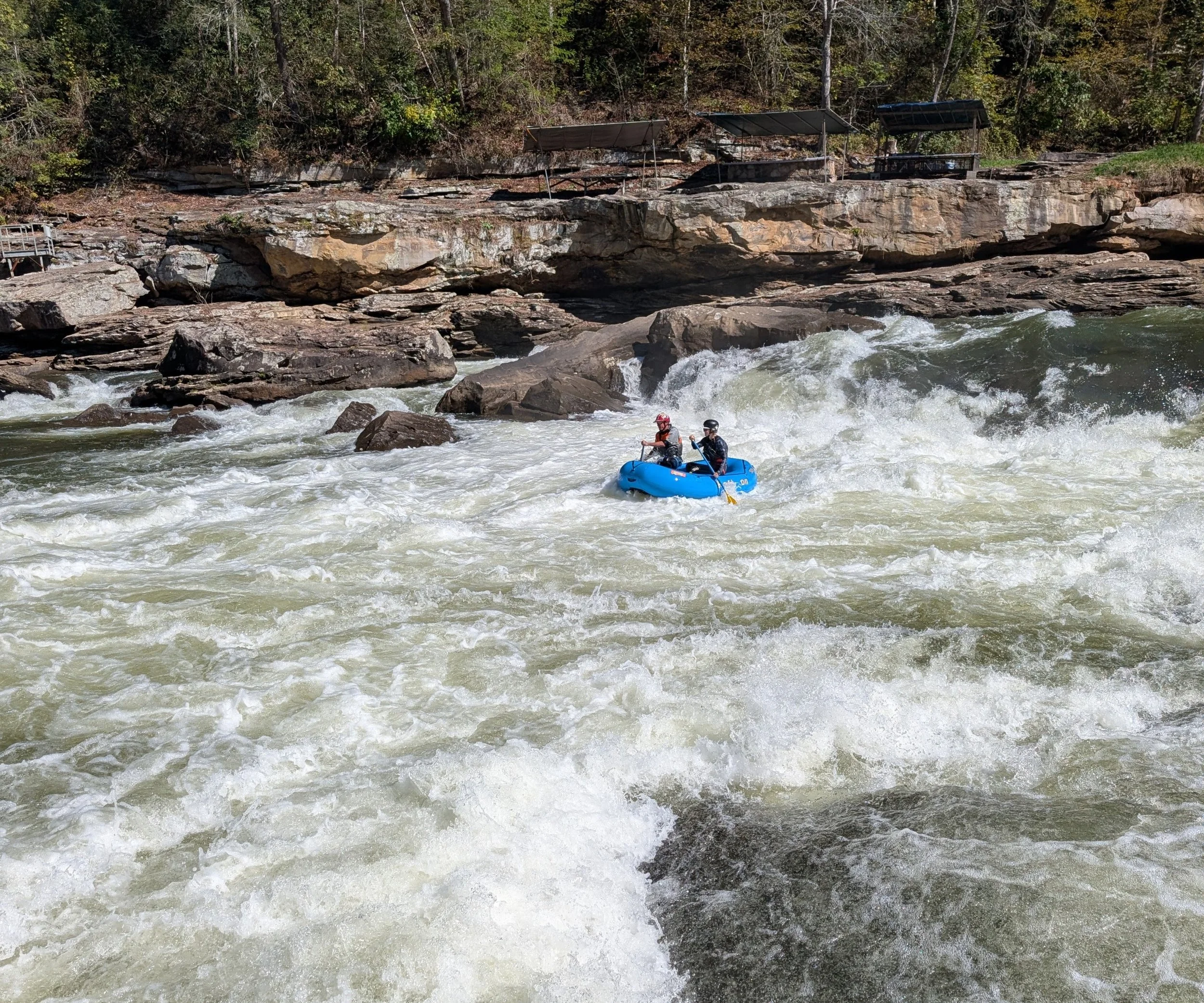Rafters Below Sweets Falls on the Gauley River