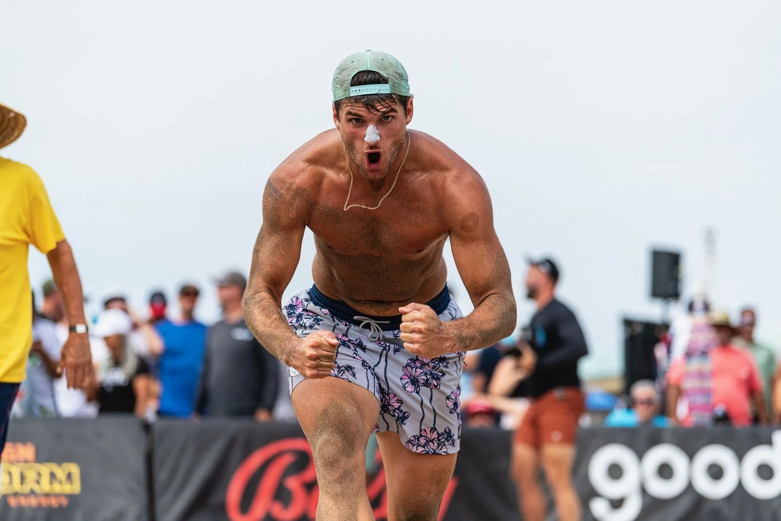 Evan Cory competing on the AVP Tour