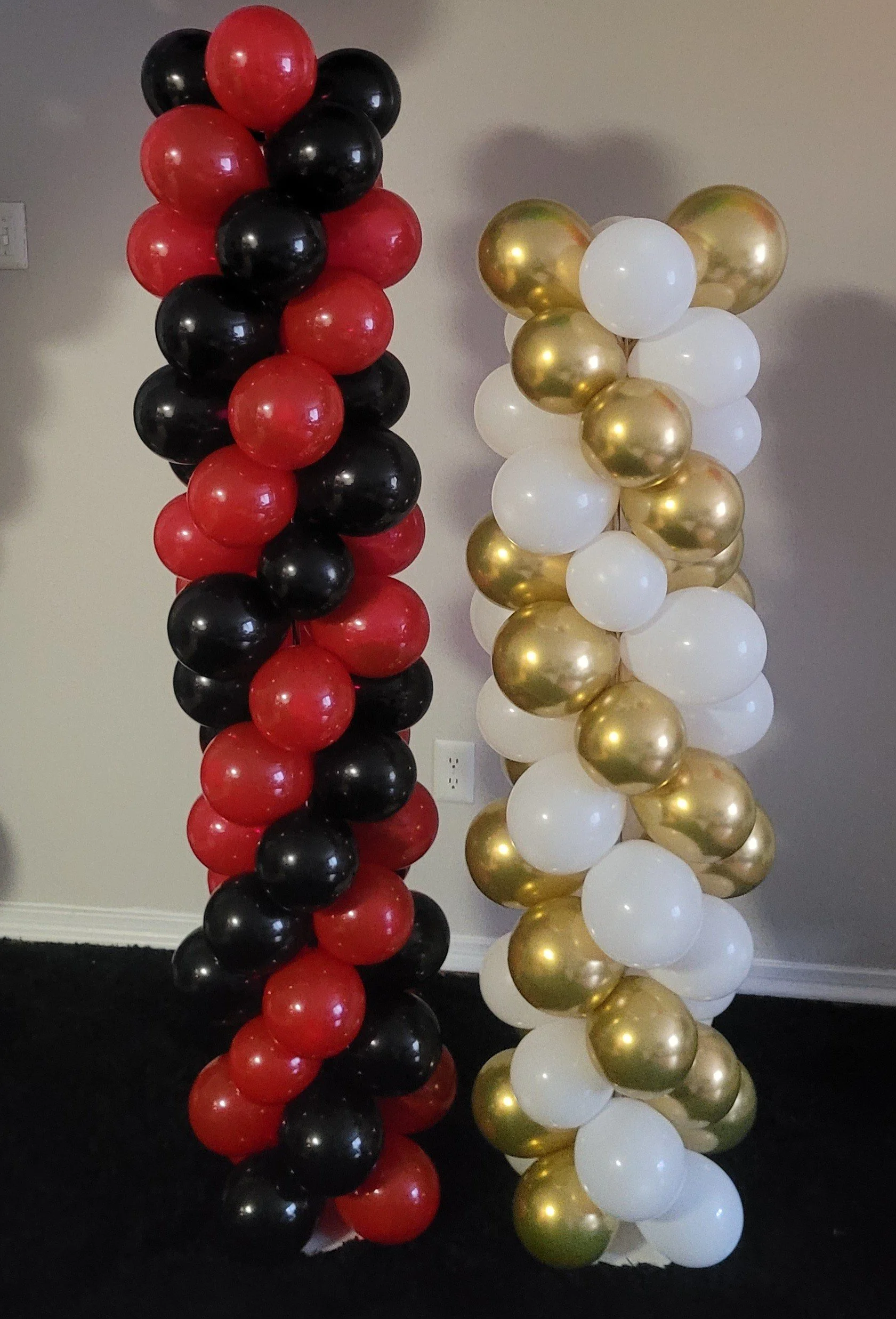 Serene Balloon Columns