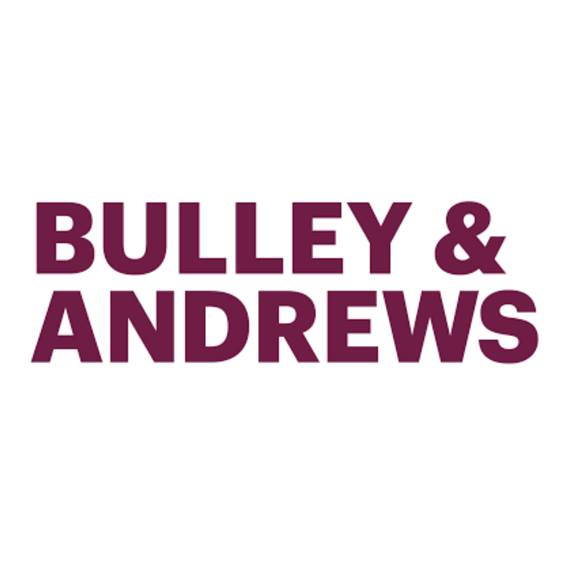 Bulley & Andrews logo with company name in purple text on a white background.