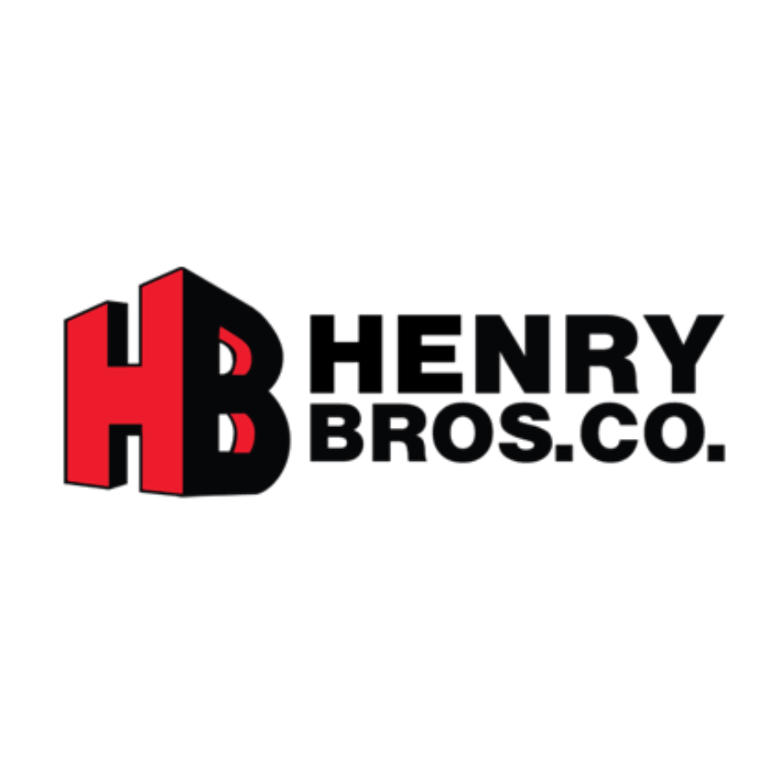 Henry Bros Co logo with a stylized red and black 'H B' and black text reading 'HENRY BROS. CO.'