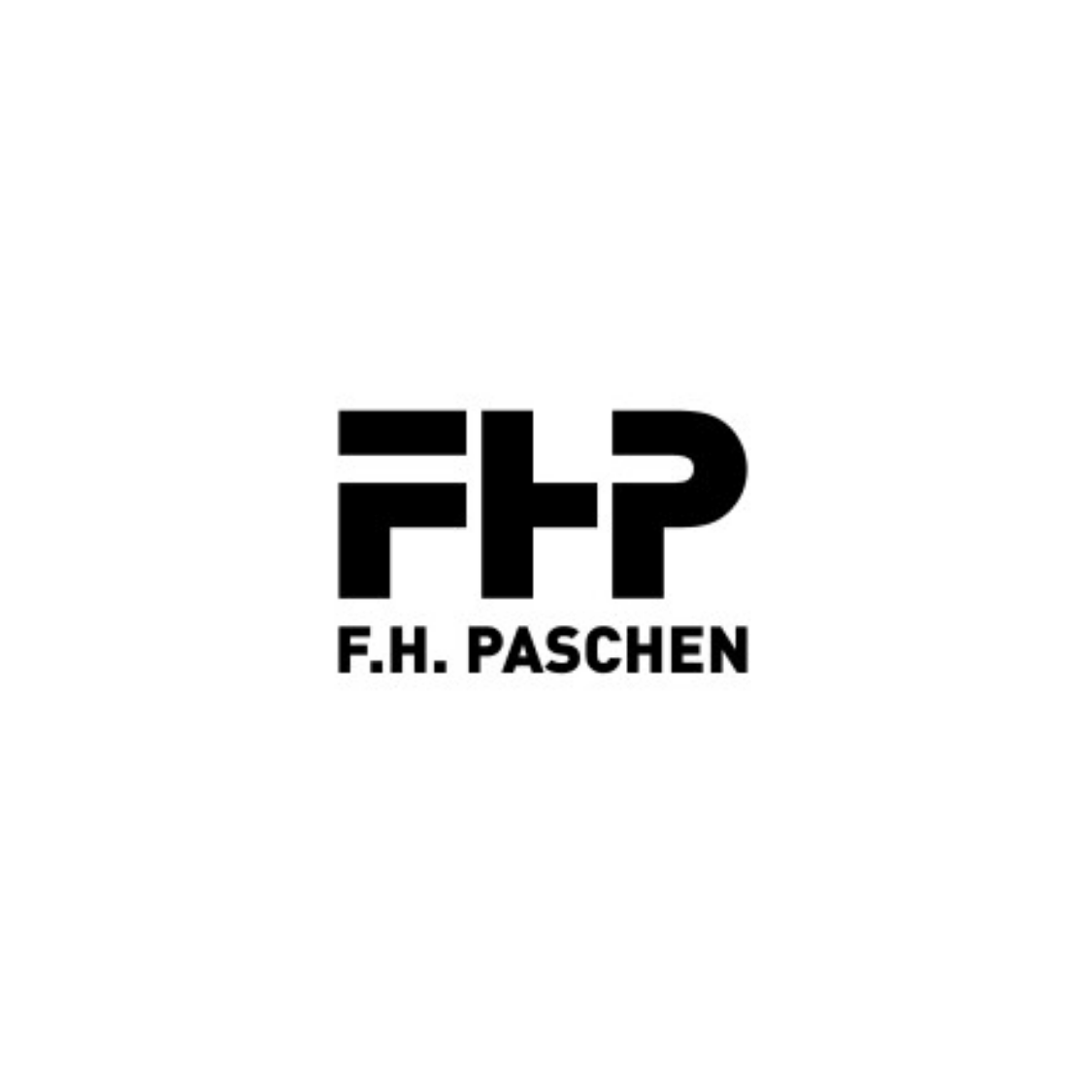 Logo of F.H. Paschen, with the initials FHP in bold black letters above the full name in smaller black text on a white background.