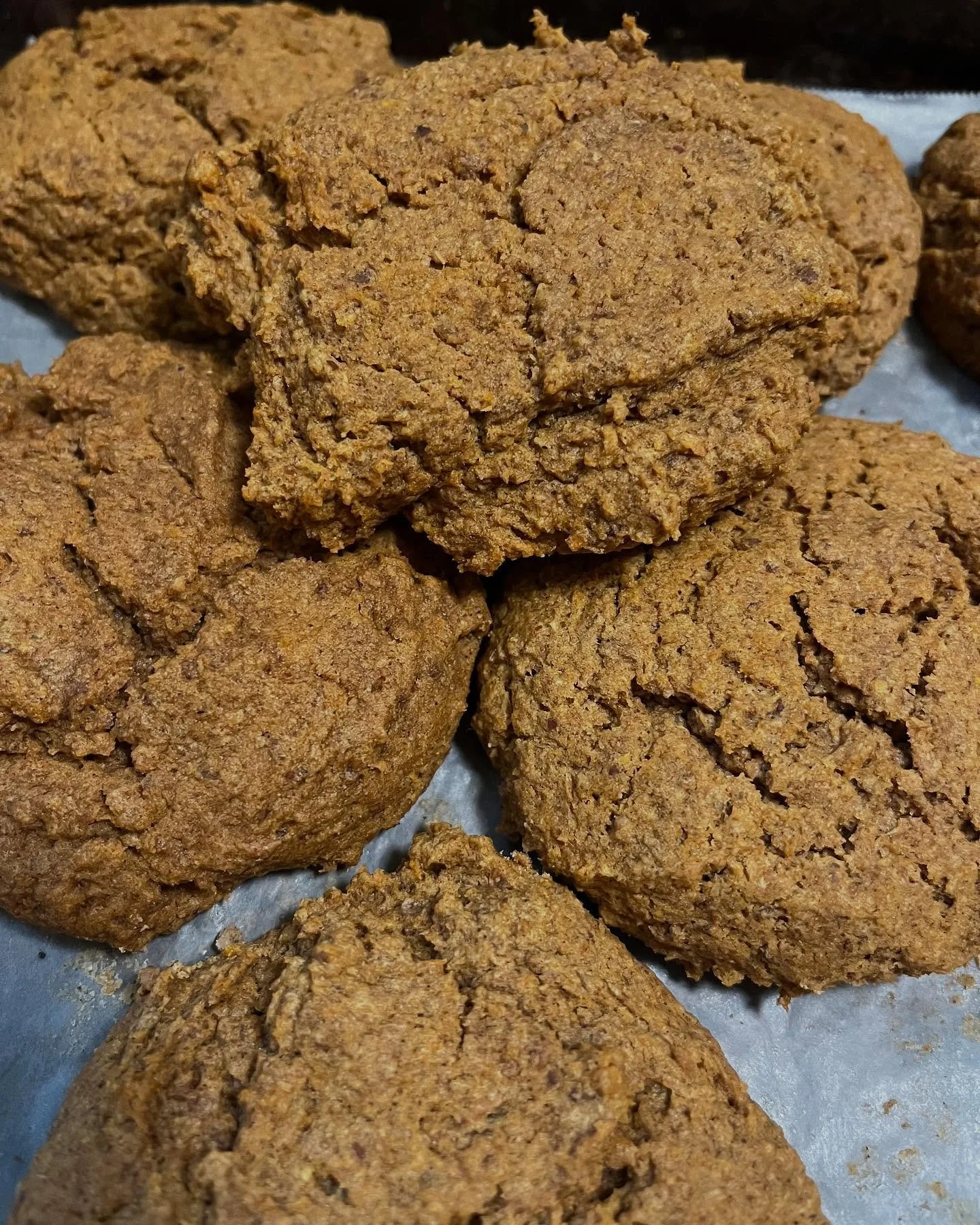 🎃🎃🎃🎃 #pumpkin #cookies this weekend!!! @sallymcgeee we&rsquo;ll have a limited number of cookies. DM us if you want us to hold one (or 2!) for you! #vegancookies #veganholidays