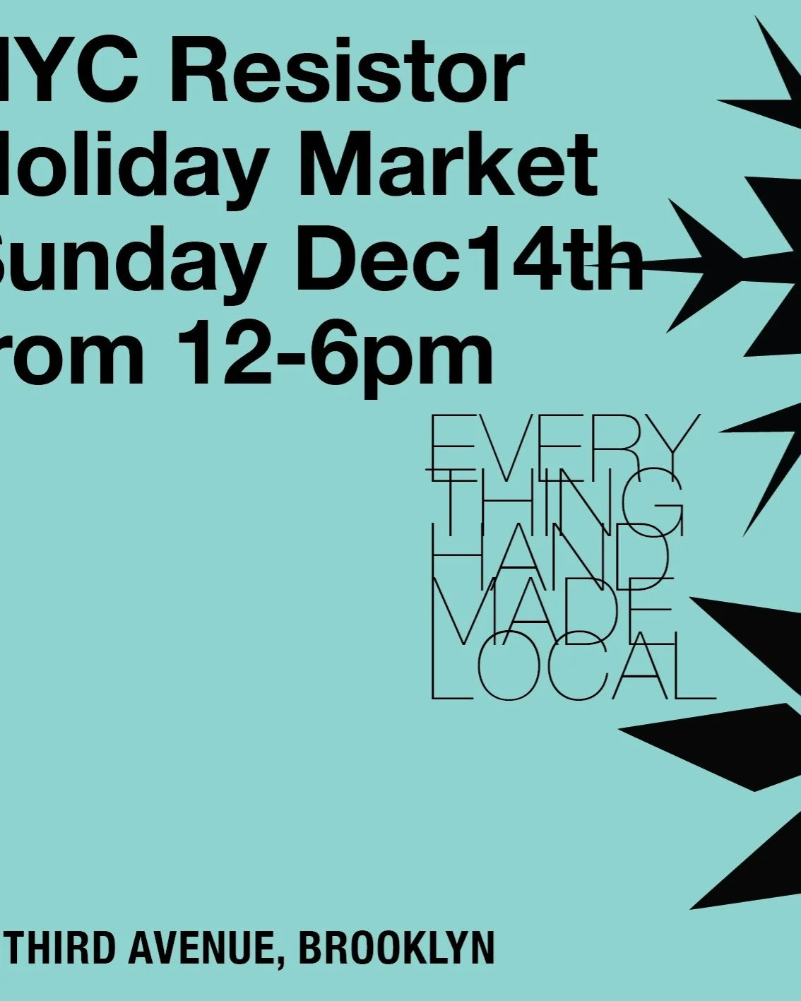 🎁 Cookies + Community Vibes THIS SUNDAY!!!

We&rsquo;re so excited to be part of the NYC Resistor Holiday Market this Sunday! 

🎉 You&rsquo;ll find our table full of fresh vegan cookies, holiday-ready small-batch specials &mdash; perfect for giftin