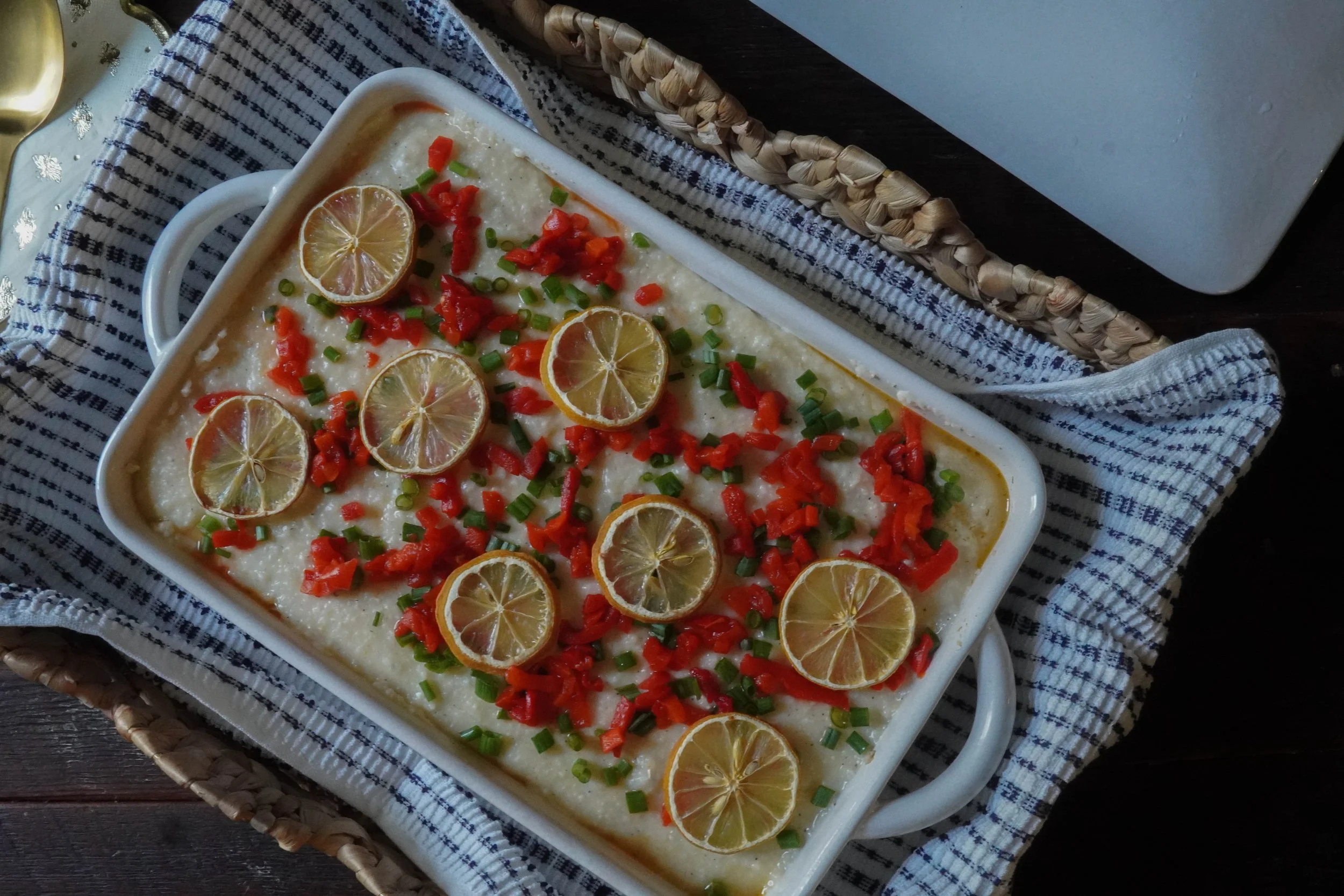 Pimento Cheese Grits + Fish