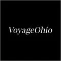 VoyageOhio logo with black background and white text