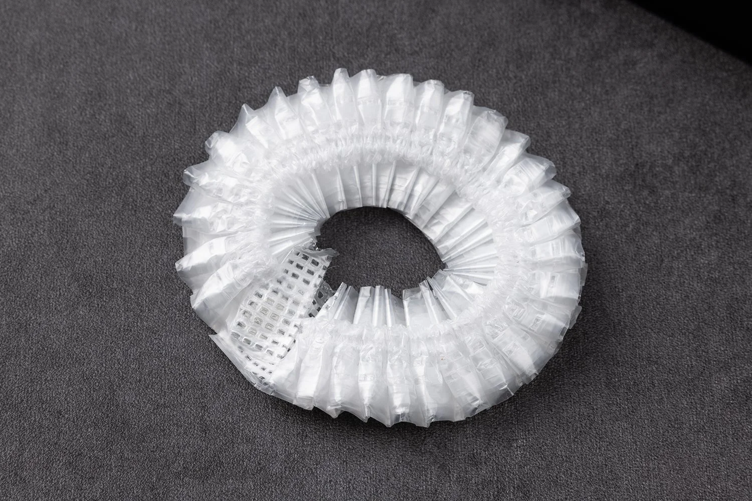 SC-002　シャワーキャップ
フリーサイズ／素材：PEフィルム／透明タイプ／個包装：印刷入り袋または無地袋