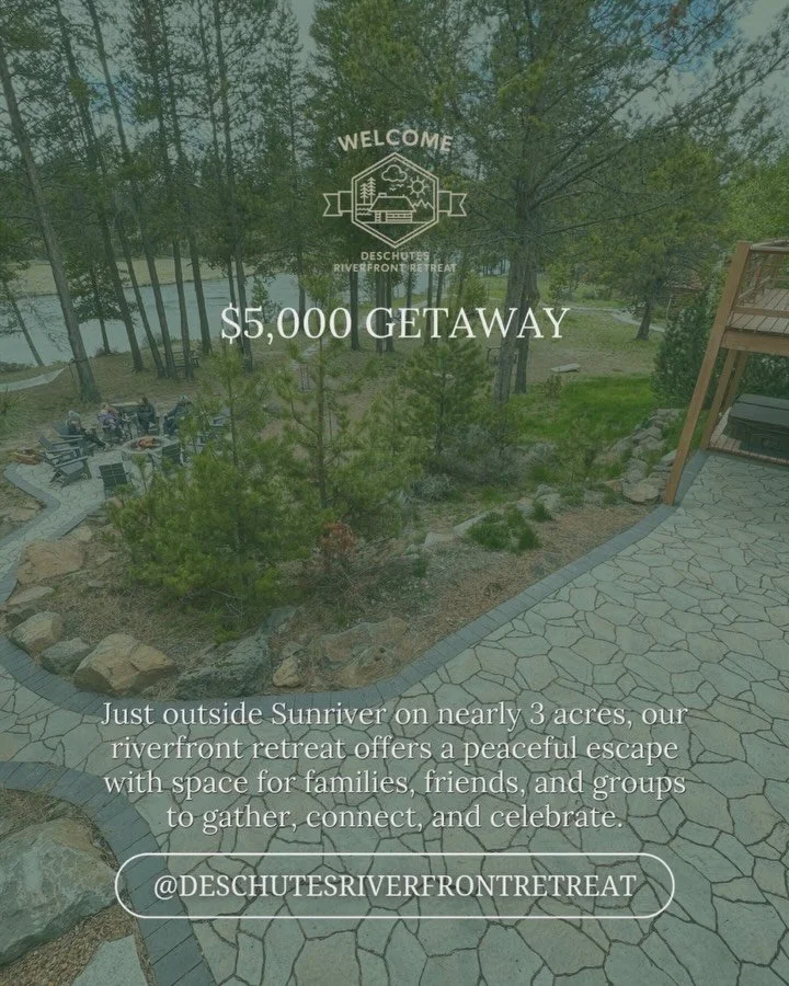 It&rsquo;s happening! 🎉

🏆 We&rsquo;ve teamed up with @visitcentraloregon to give away a 2-night stay at our 11 bedroom / 6 bathroom riverfront lodge and cottage, an unforgettable escape tucked into the forest along the Deschutes.

🏔️🦦 Think: coz