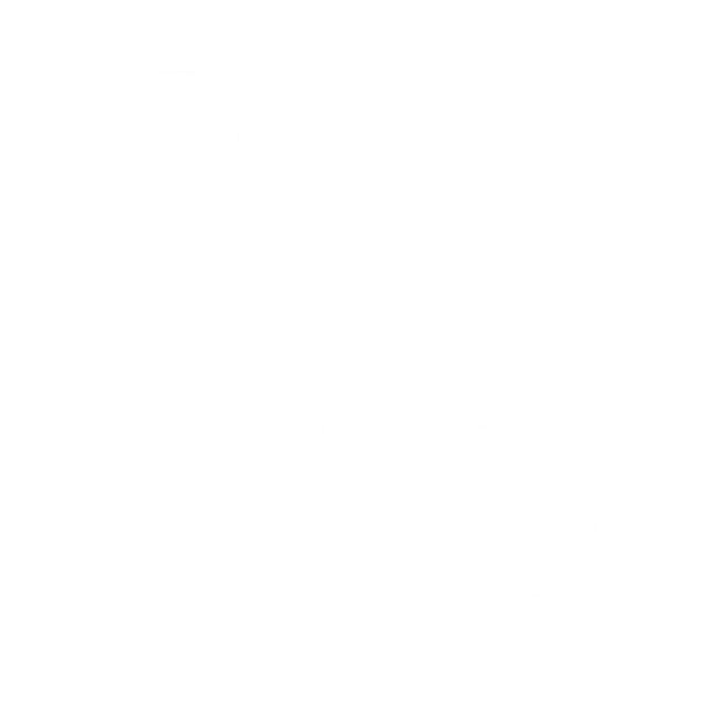 Icon of a telephone receiver, white on black background.
