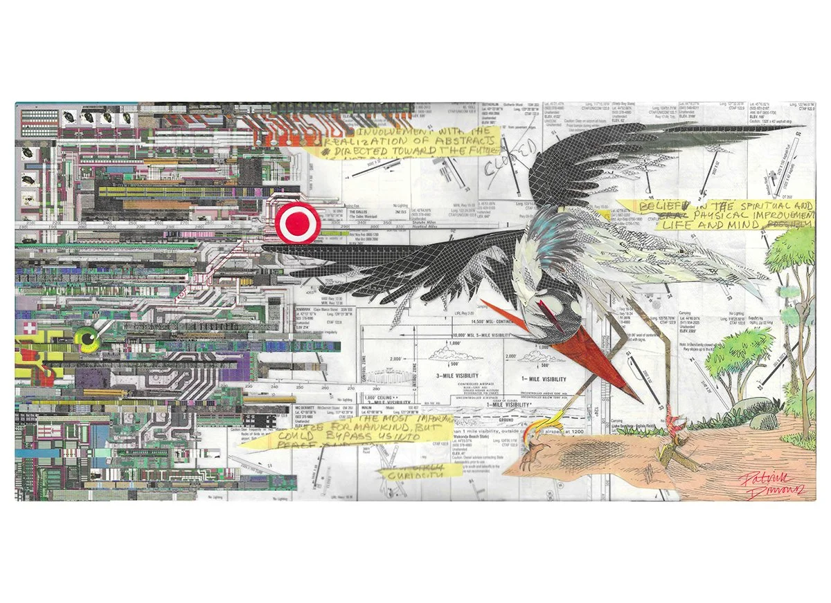 Patrick Dimond -

Prompt,

2026,
Collage on canvas,
20 x 10”,

$920