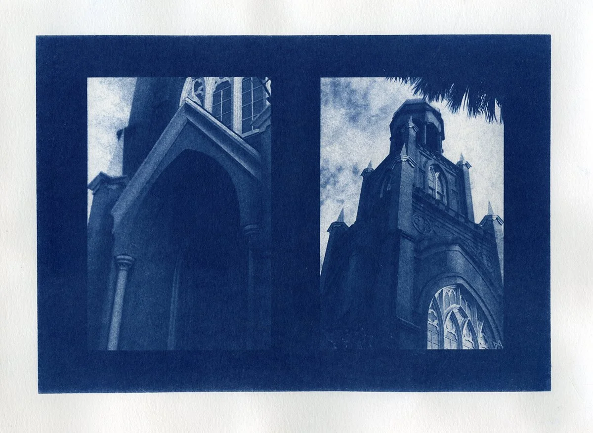 Sarah Elise Walker -

Savannah Diptych,

2026,
Cyanotype on watercolor paper,
9 x 12”,

NFS (not for sale)