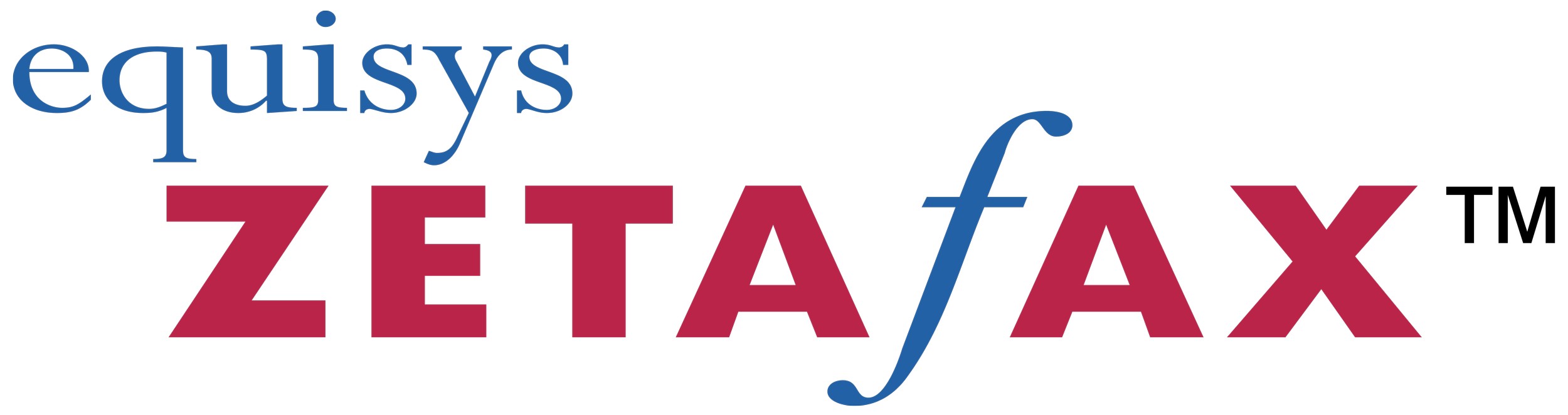 Text logo reading "eQuitys ZETAX" in blue and maroon colors