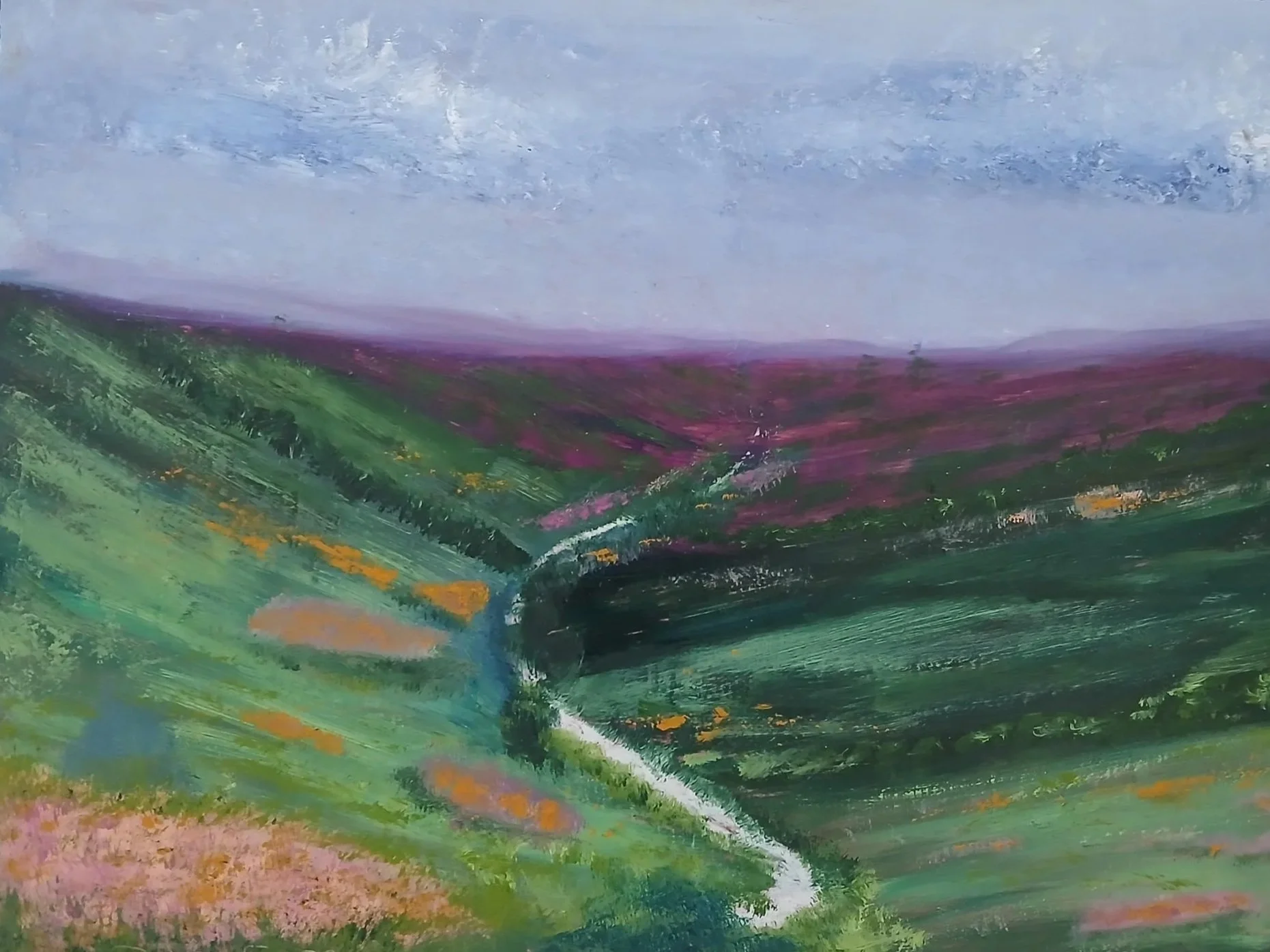 The Peak District in oil