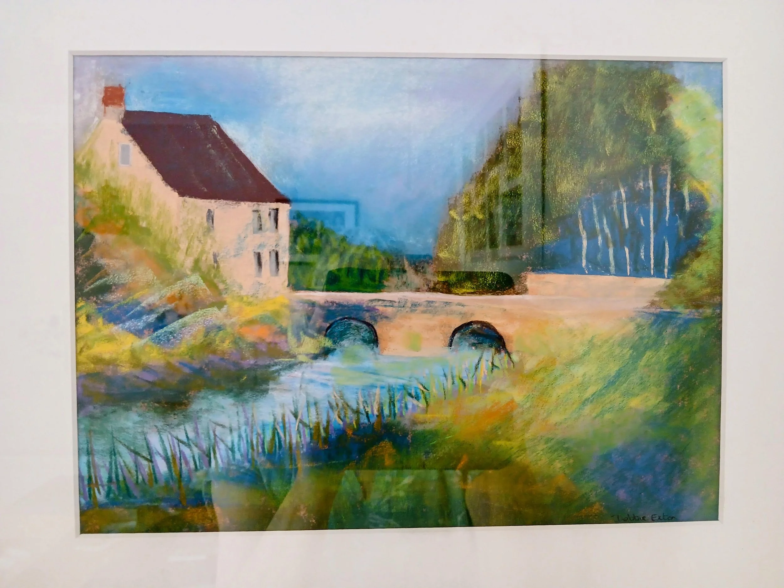 Fairford Town bridge, acrylic