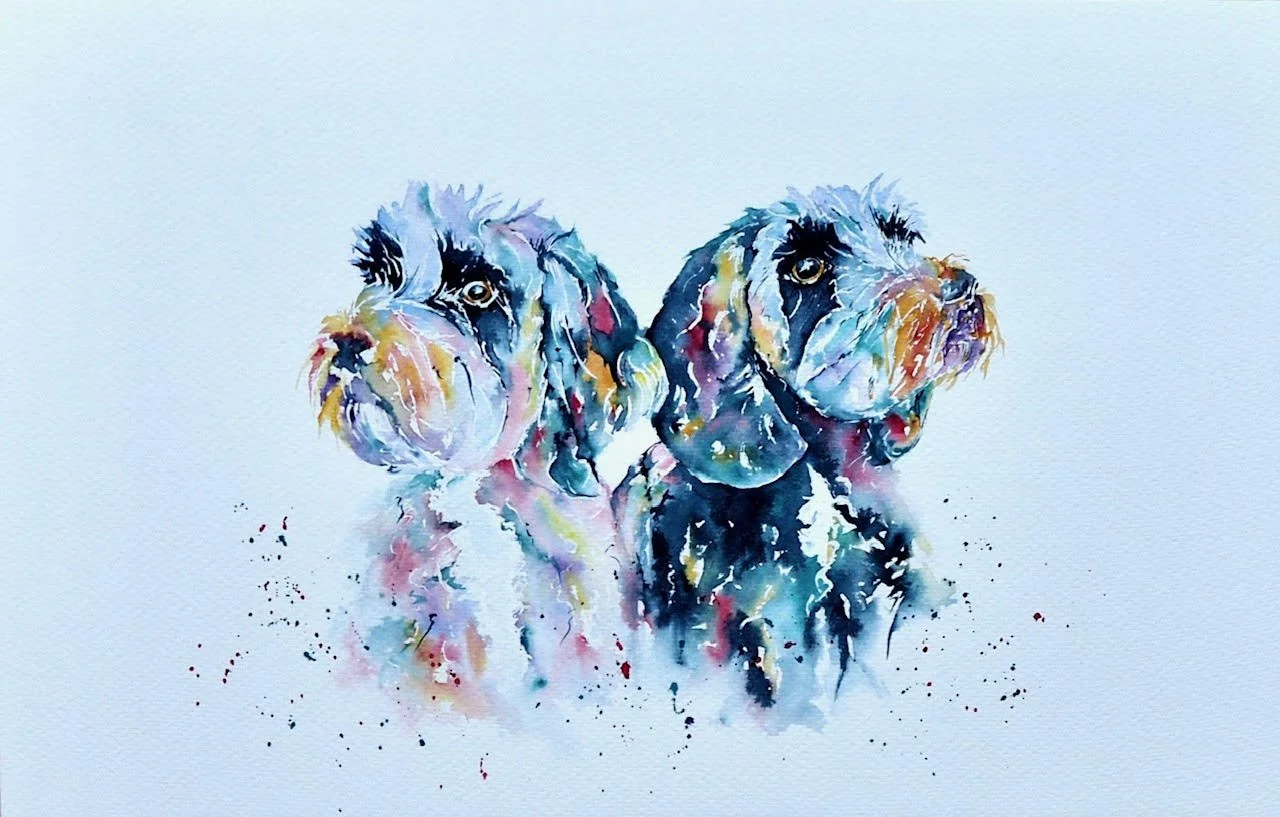 Jack & Rosie, Watercolour 