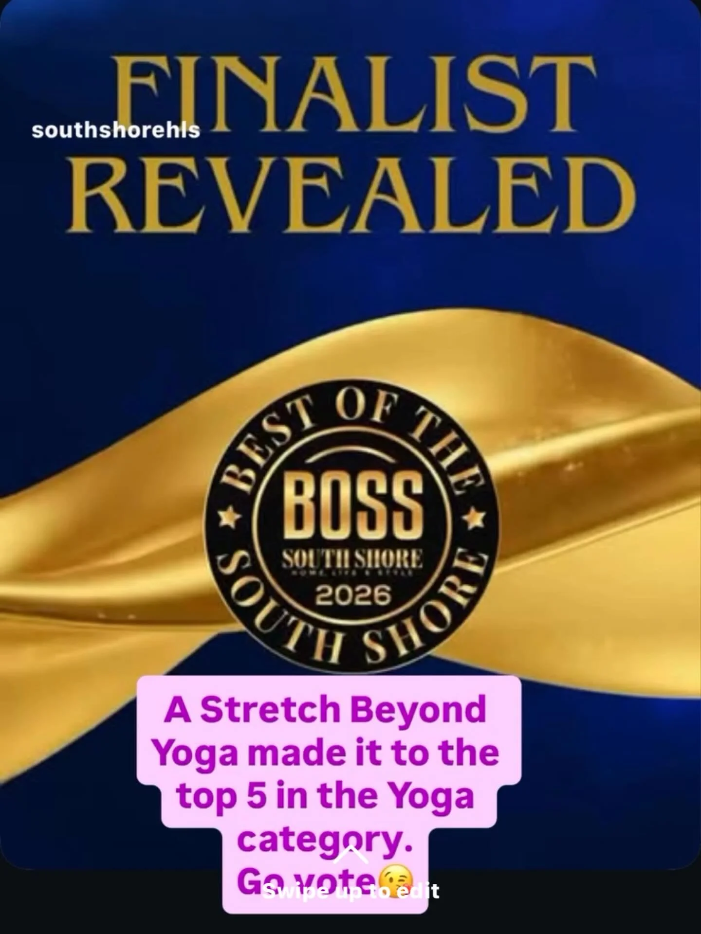 We did it 🥹✨

A Stretch Beyond Yoga is officially a Top 5 Finalist for Best of the South Shore 2026 in the Yoga category.

What started as teaching yoga in borrowed spaces slowly grew into something much bigger.

Yoga became the gateway drug? the do