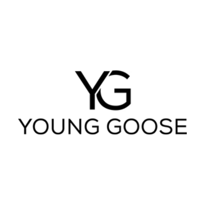 Black and white logo with the initials 'YG' above the text 'YOUNG GOOSE'