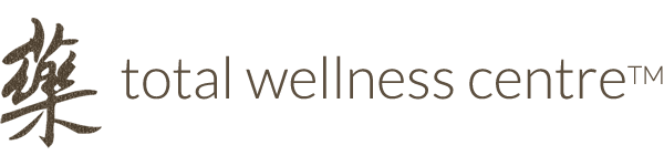 Logo with a Chinese character and the words 'total wellness centre'