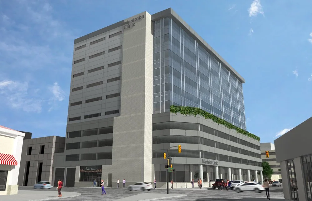 Precision drywall and interior finishing at the Manitoba Clinic — high-quality craftsmanship in a complex healthcare environment.