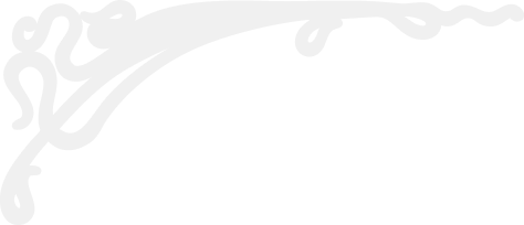 A black background with white decorative swirls and a blank central space.